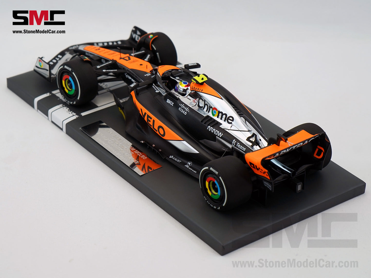McLaren F1 MCL60 #4 Lando Norris 2nd British GP 2023 Special Livery 1:18 MINICHAMPS