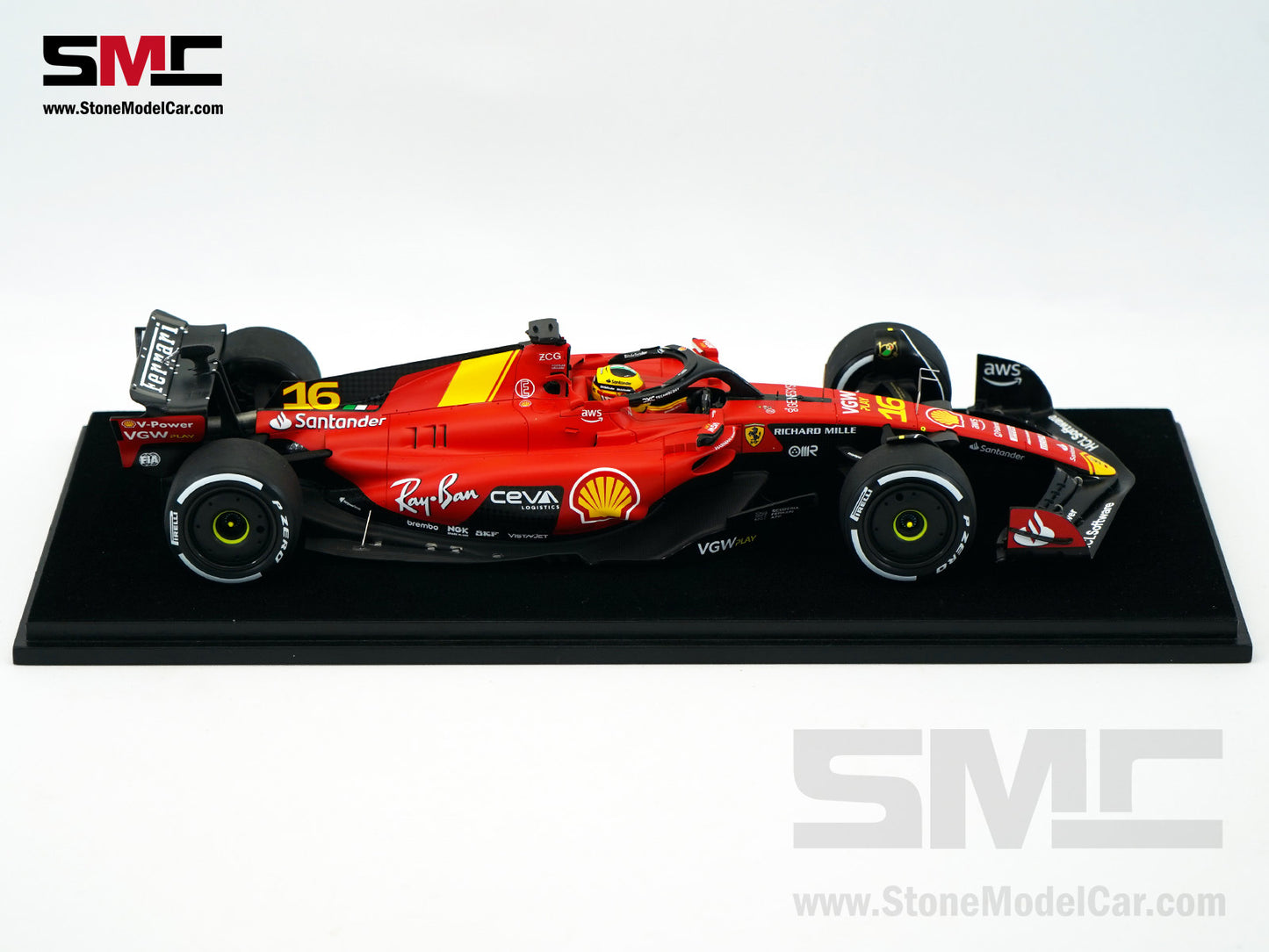 Ferrari F1 SF-23 #16 Charles Leclerc Italy Monza GP 2023 Looksmart 1:18 LS18F1047