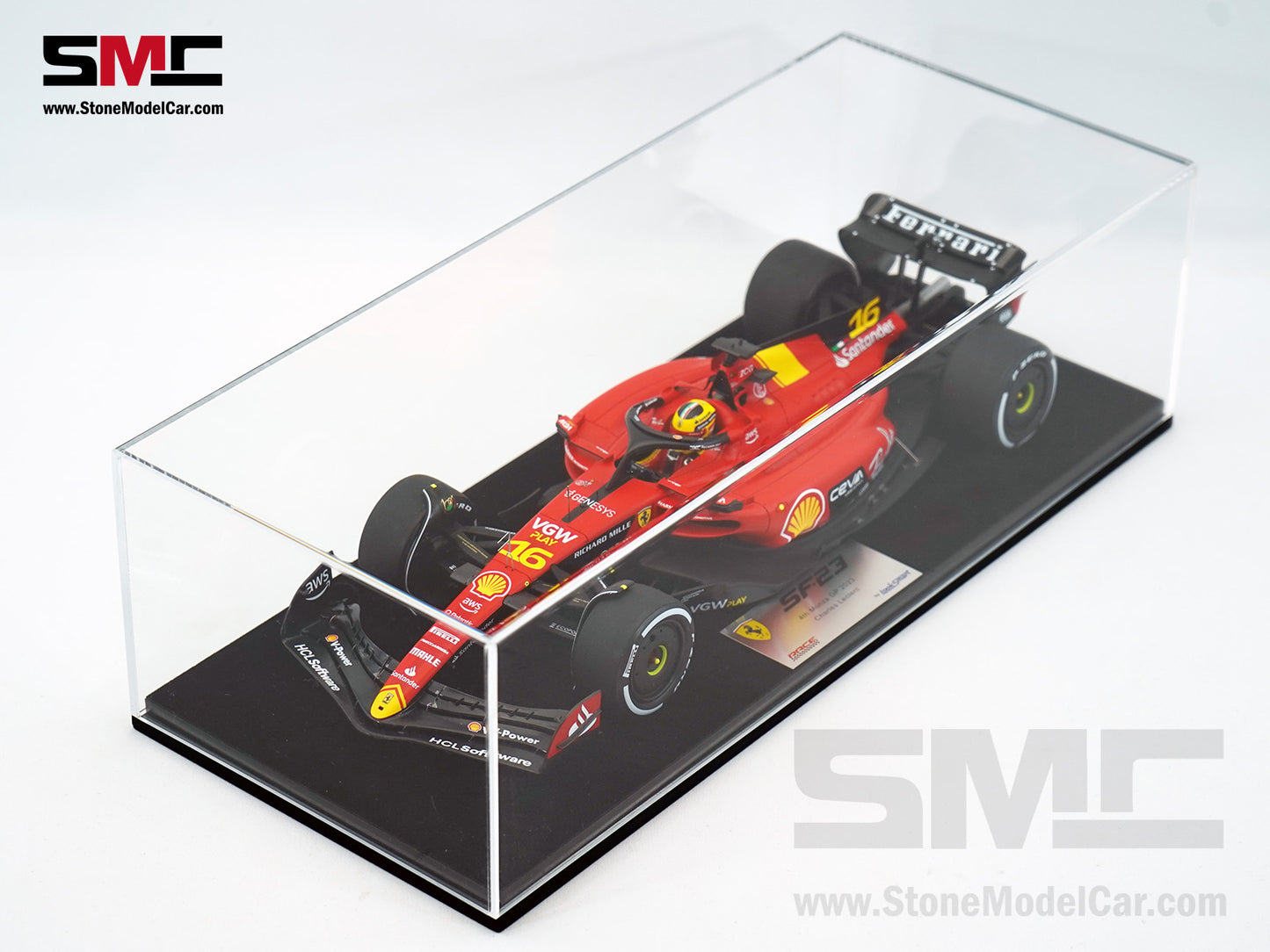 Ferrari F1 SF-23 #16 Charles Leclerc Italy Monza GP 2023 Looksmart 1:18 LS18F1047