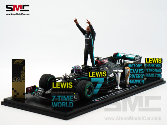 2020 7x World Champion Mercedes F1 W11 #44 Lewis Hamilton Turkey GP 1:18 Spark Figure Special Edition