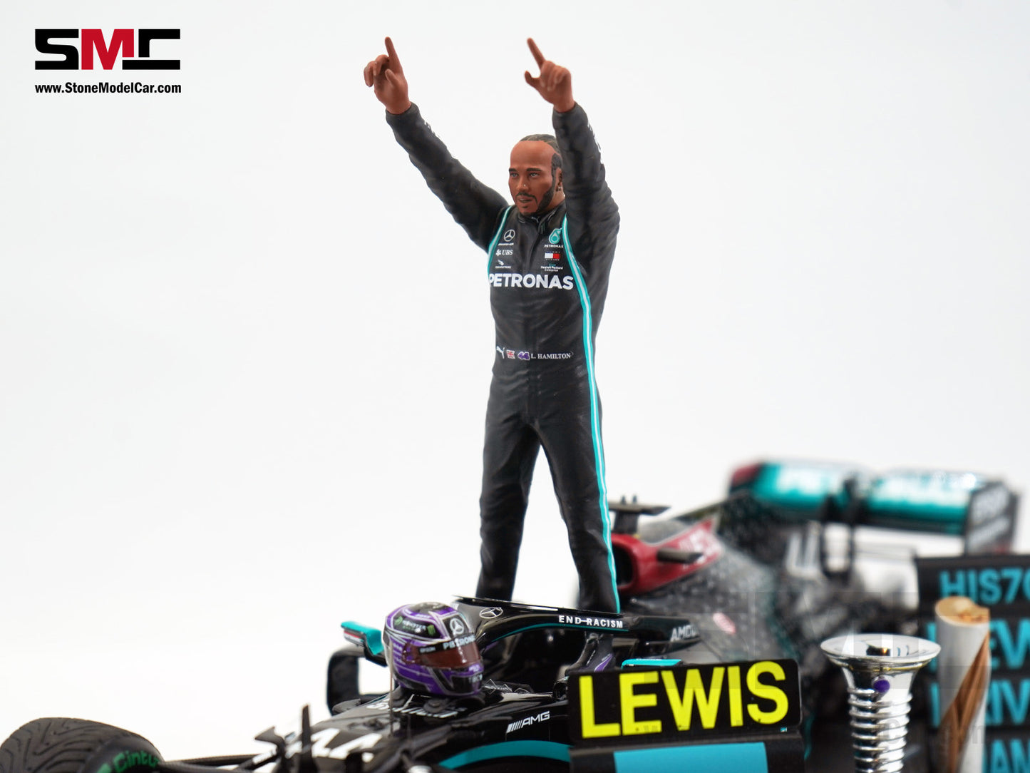 2020 7x World Champion Mercedes F1 W11 #44 Lewis Hamilton Turkey GP 1:18 Spark Figure Special Edition