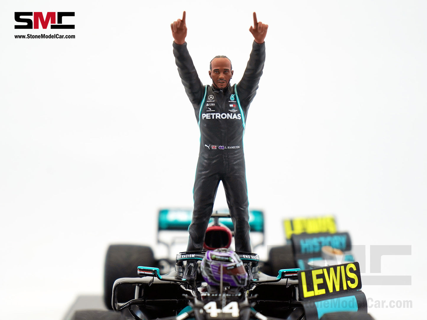 2020 7x World Champion Mercedes F1 W11 #44 Lewis Hamilton Turkey GP 1:18 Spark Figure Special Edition