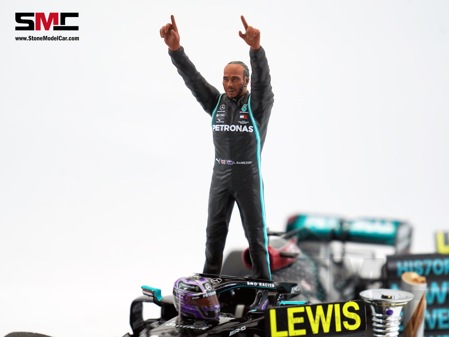 2020 7x World Champion Mercedes F1 W11 #44 Lewis Hamilton Turkey GP 1:18 Spark Figure Special Edition