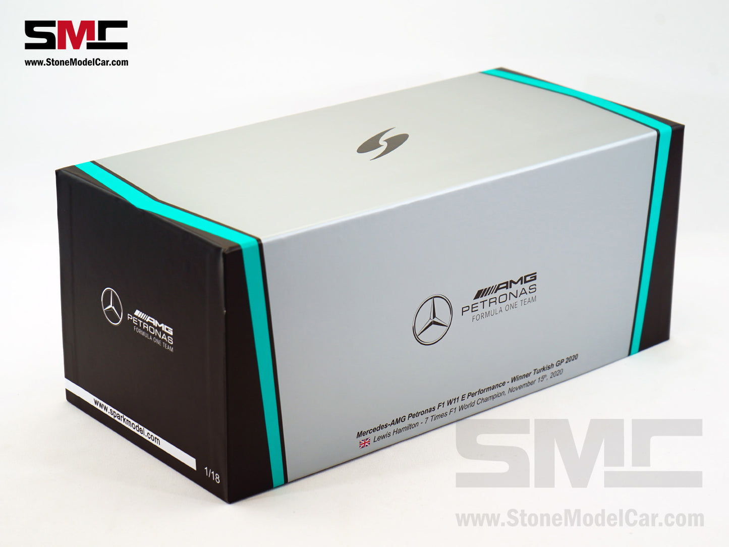 2020 7x World Champion Mercedes F1 W11 #44 Lewis Hamilton Turkey GP 1:18 Spark Figure Special Edition