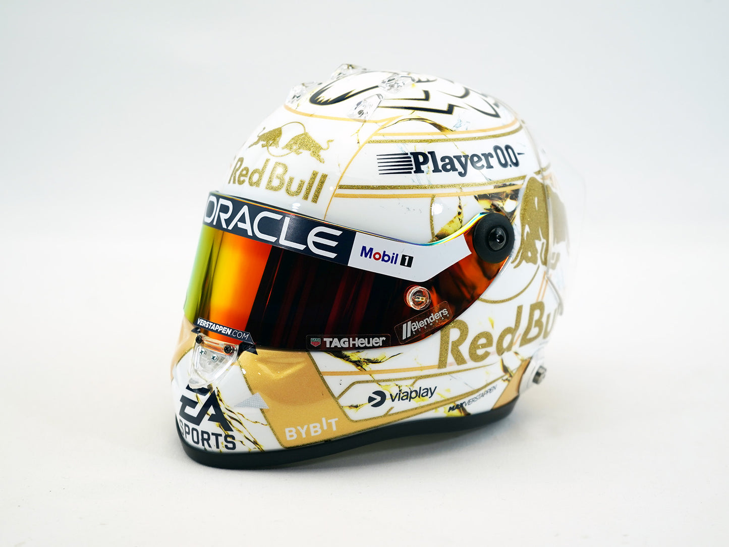 Red Bull F1 RB20 #1 Max Verstappen 4x Times World Champion 2024 Schuberth 1:2 Helmet
