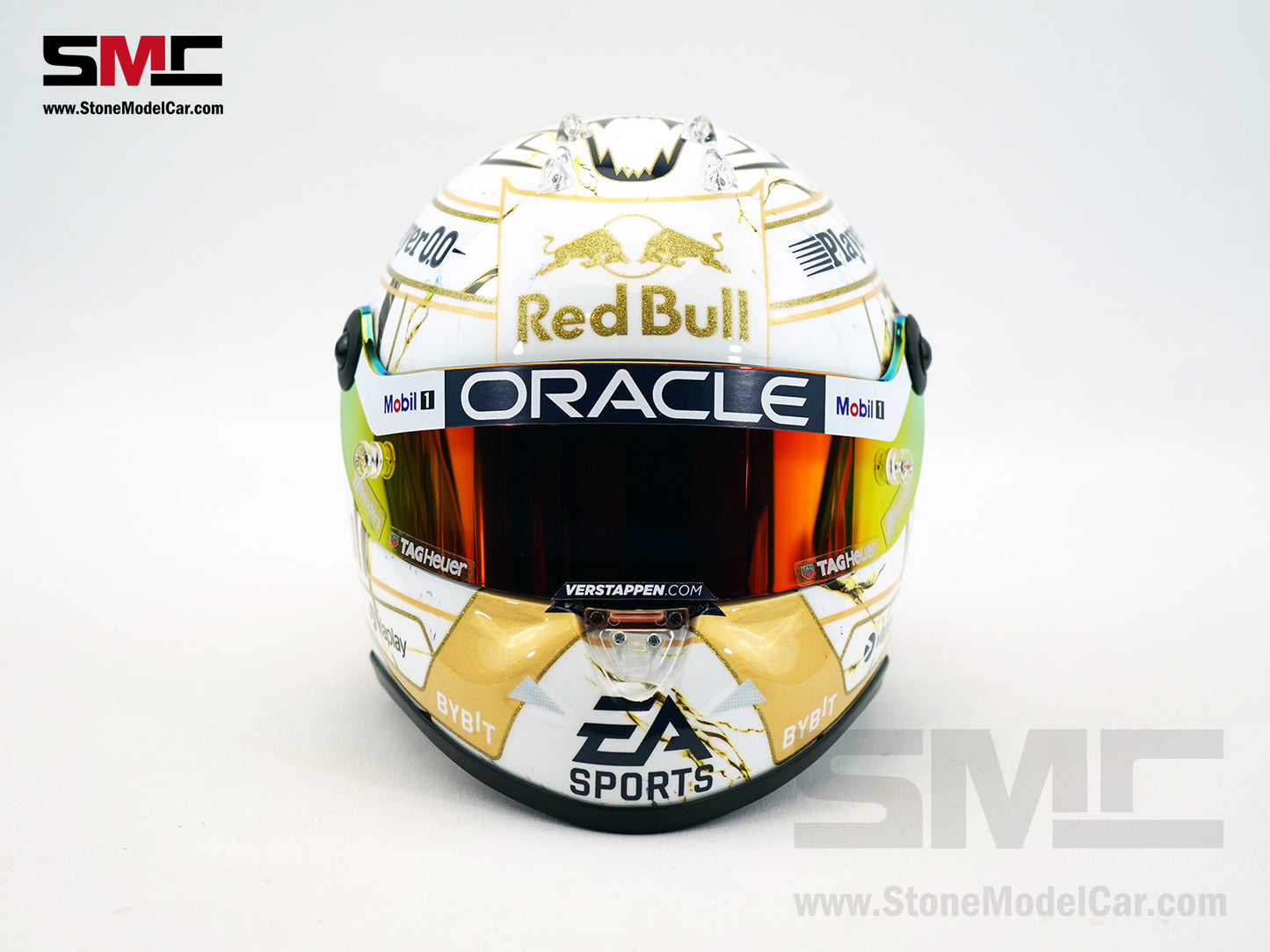 Red Bull F1 RB20 #1 Max Verstappen 4x Times World Champion 2024 Schuberth 1:2 Helmet