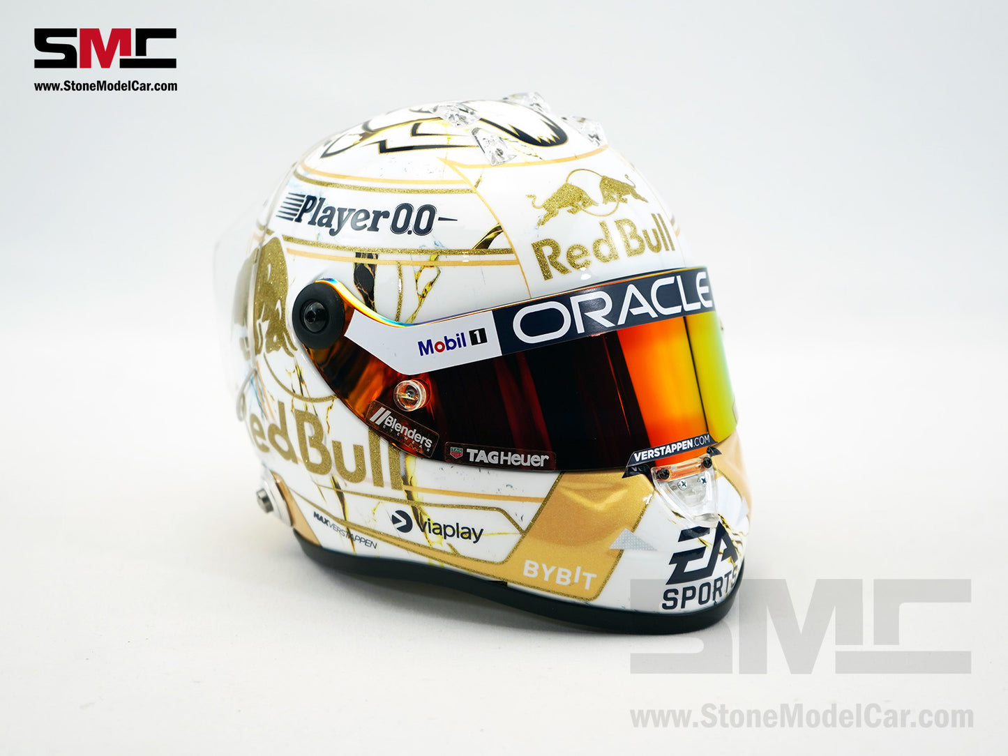 Red Bull F1 RB20 #1 Max Verstappen 4x Times World Champion 2024 Schuberth 1:2 Helmet