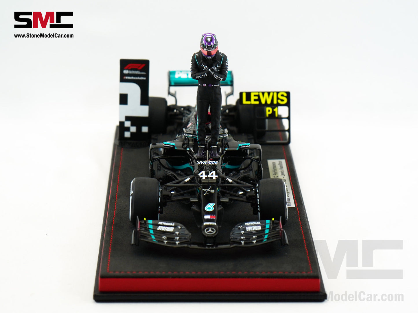 2020 7x World Champion Mercedes F1 W11 #44 Lewis Hamilton Belgium GP 1:18 Spark Special Figure Edition