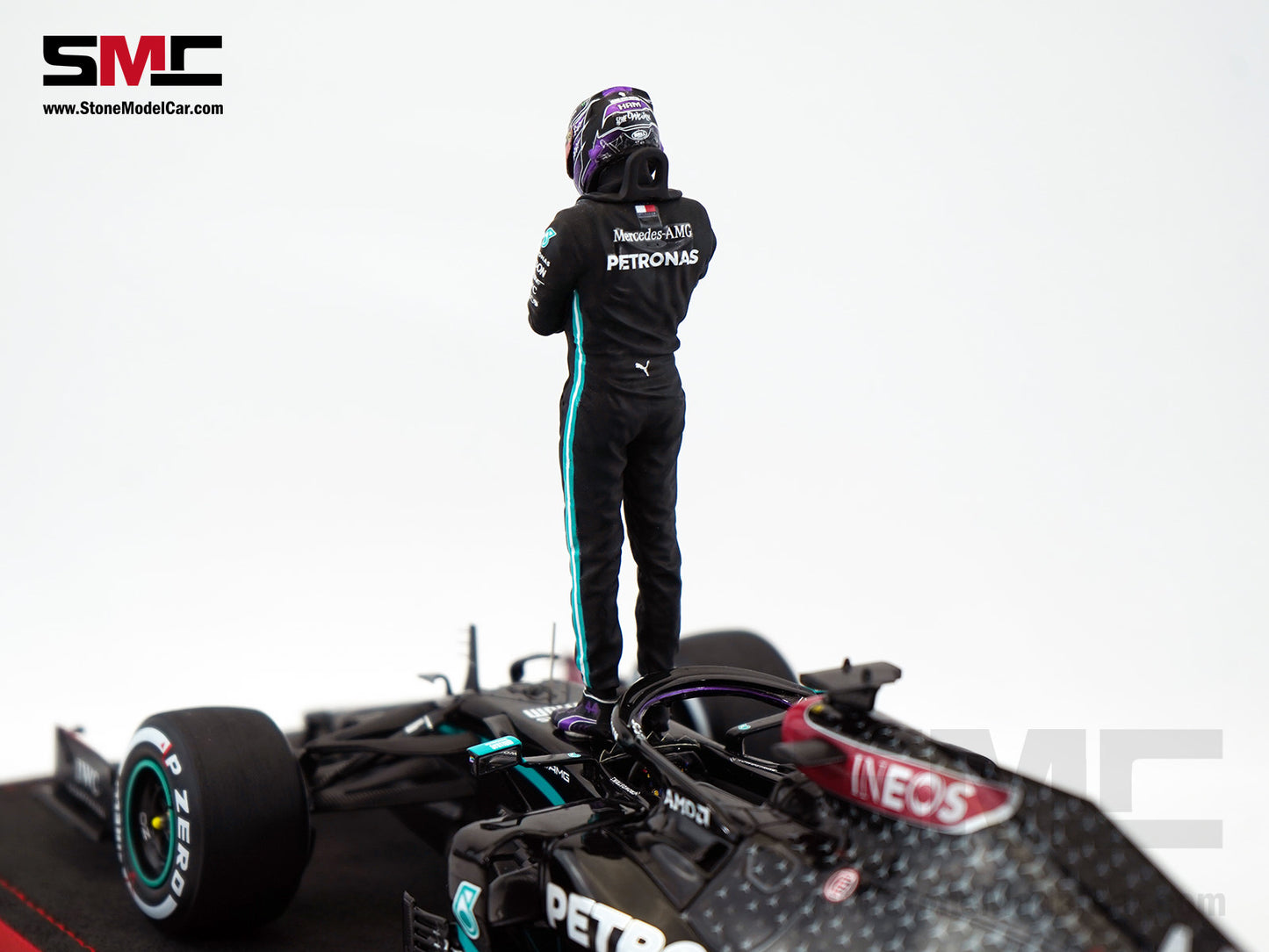 2020 7x World Champion Mercedes F1 W11 #44 Lewis Hamilton Belgium GP 1:18 Spark Special Figure Edition
