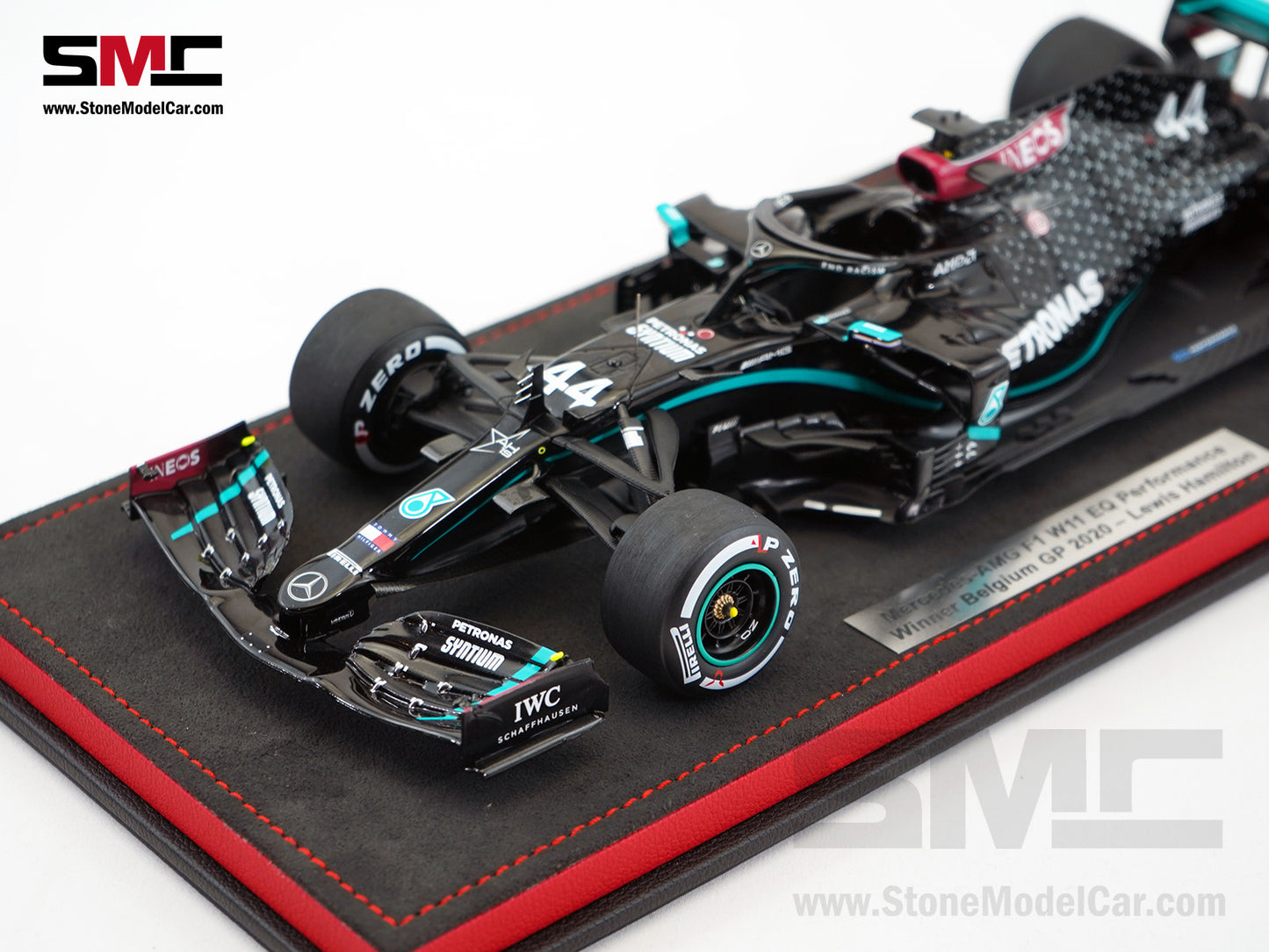 2020 7x World Champion Mercedes F1 W11 #44 Lewis Hamilton Belgium GP 1:18 Spark Special Figure Edition