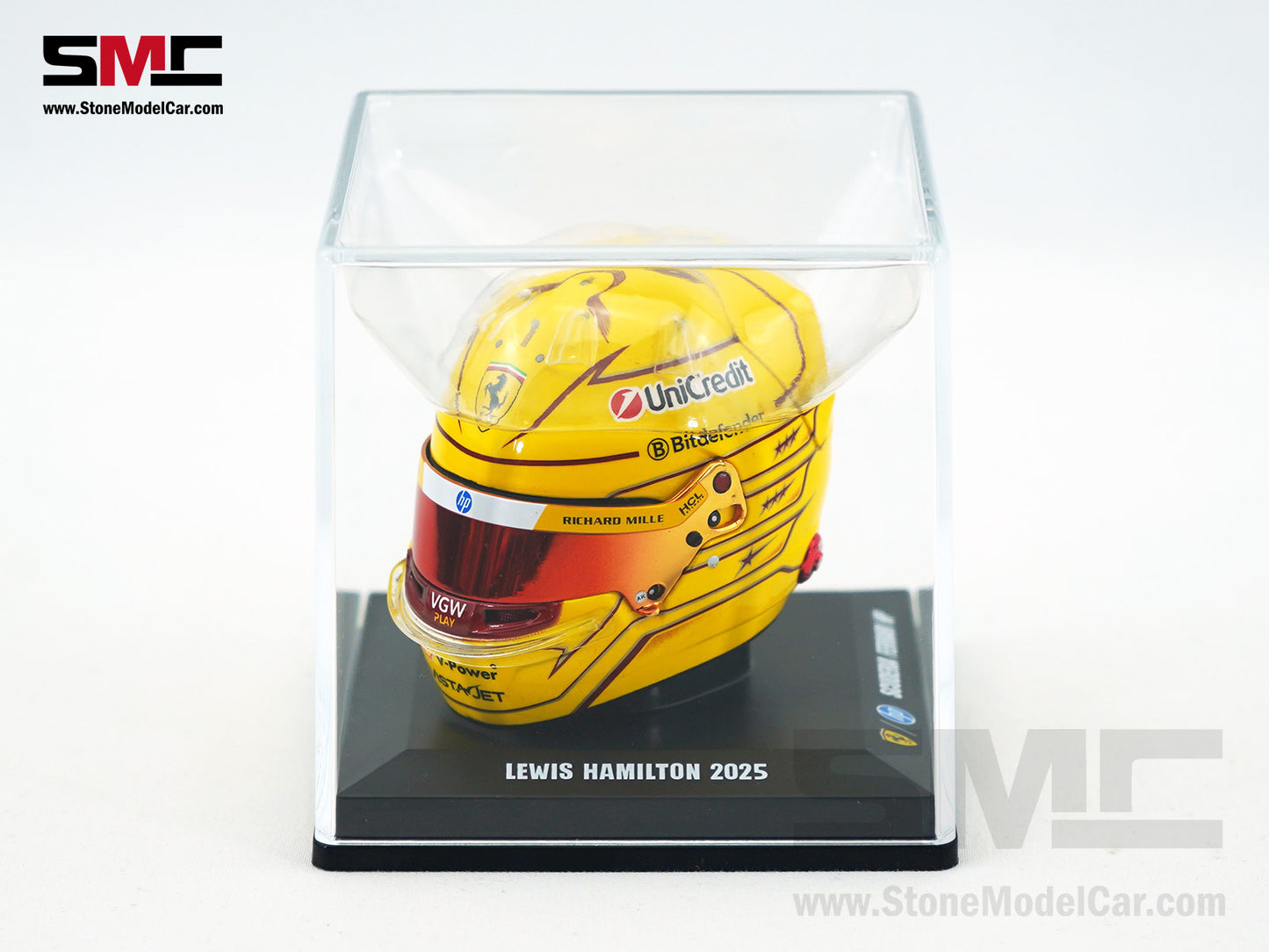 Ferrari F1 SF-25 #44 Lewis Hamilton Season 2025 Looksmart 1:5 Helmet LSHEL008