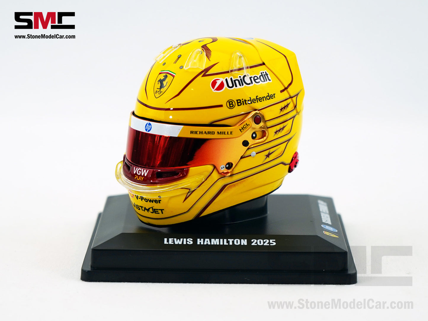 Ferrari F1 SF-25 #44 Lewis Hamilton Season 2025 Looksmart 1:5 Helmet LSHEL008
