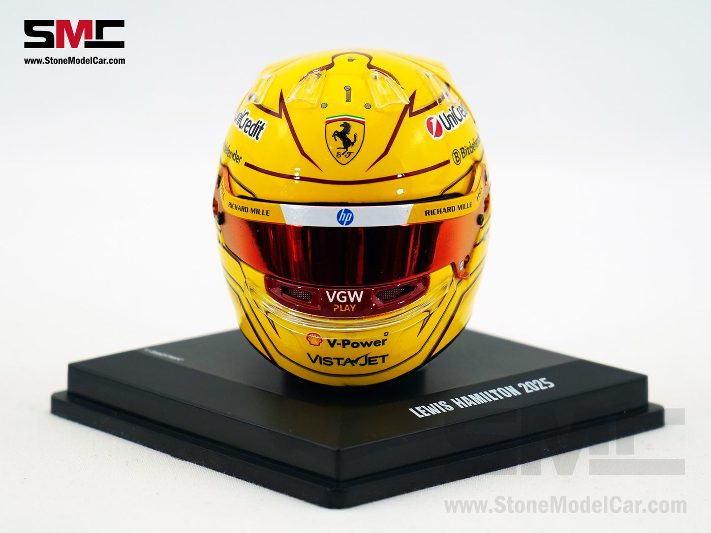 Ferrari F1 SF-25 #44 Lewis Hamilton Season 2025 Looksmart 1:5 Helmet LSHEL008