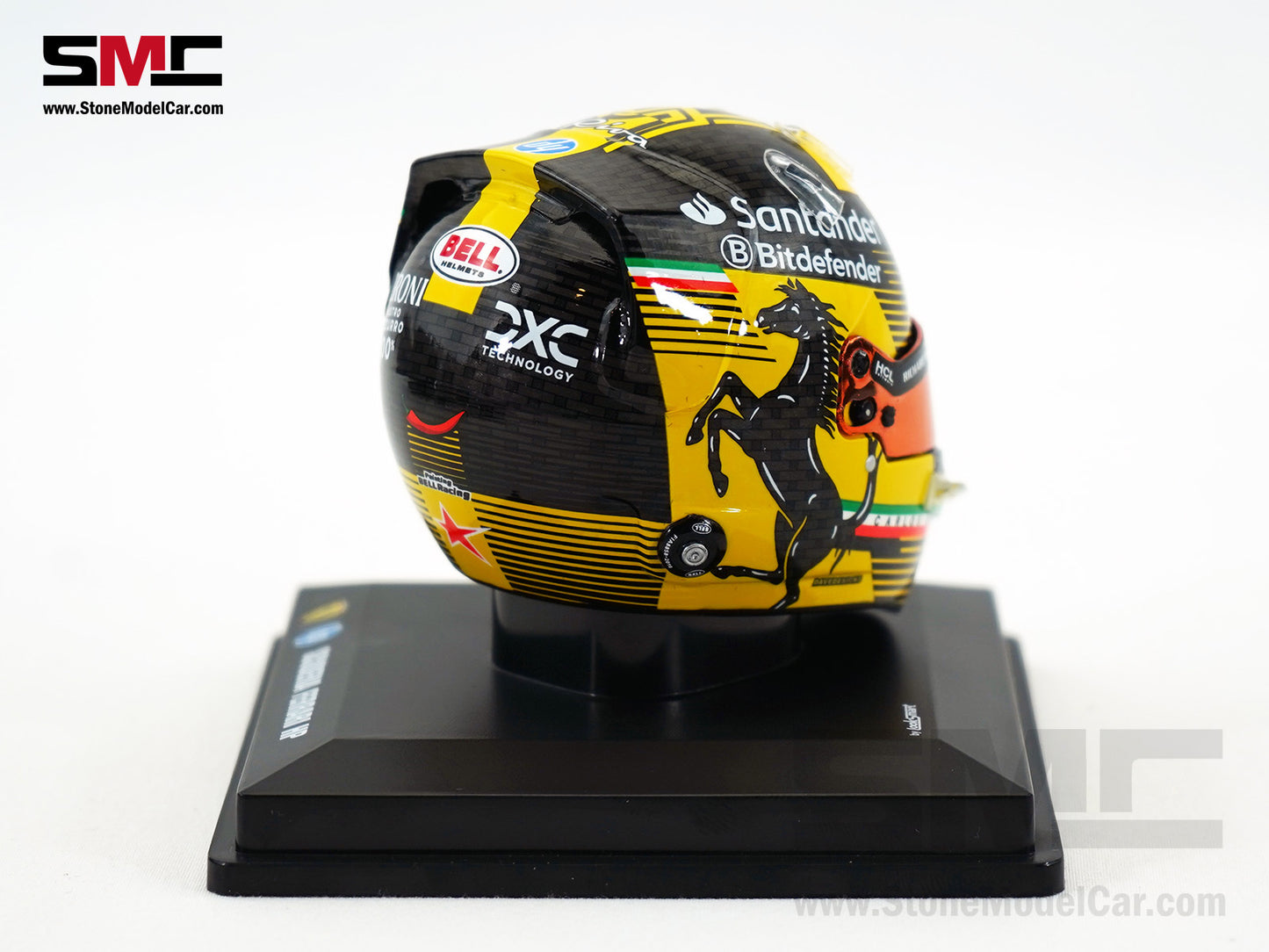 Ferrari F1 SF-24 #55 Carlos Sainz Italy Monza GP 2024 Looksmart 1:5 Helmet LSHEL005