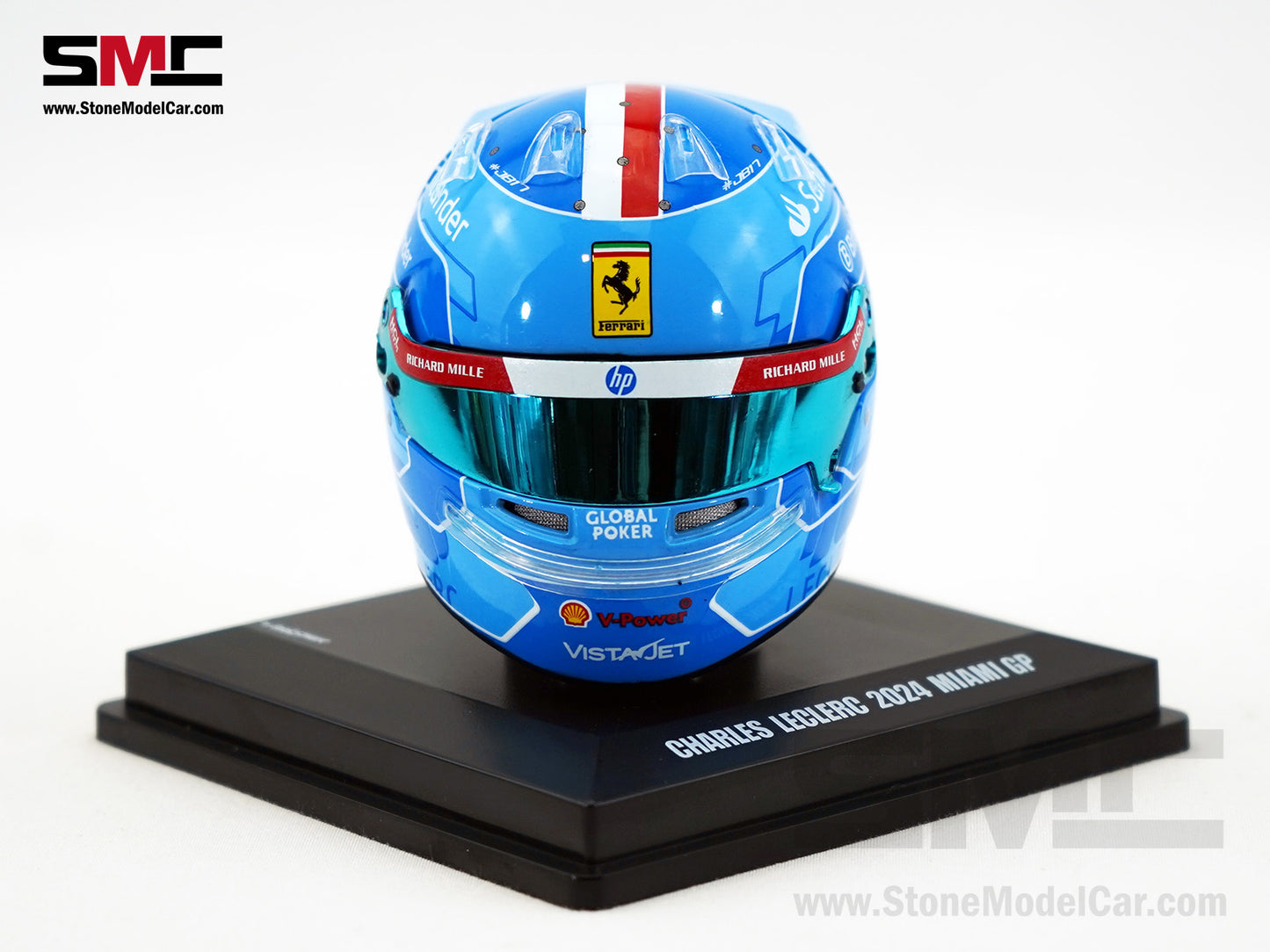 Ferrari F1 SF-24 #16 Charles Leclerc USA Miami GP 2024 Looksmart 1:5 Helmet LSHEL002