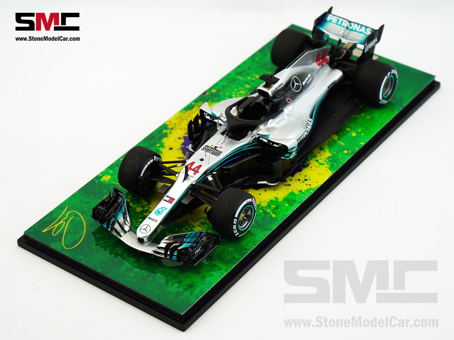 Mercedes AMG F1 W09 #44 Lewis Hamilton Brazil GP 2018 World Champion Spark 1:18 Figure Edition