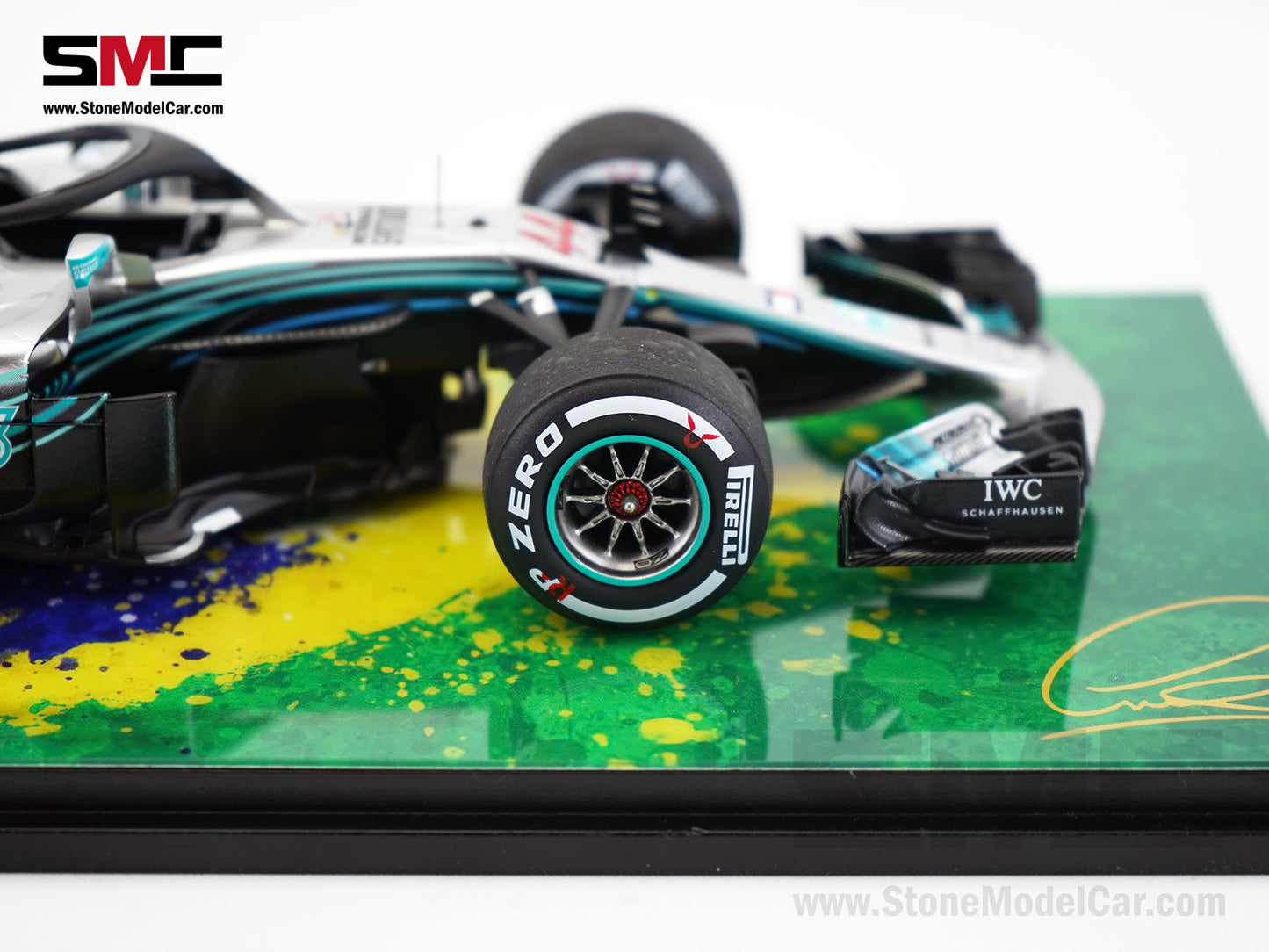 Mercedes AMG F1 W09 #44 Lewis Hamilton Brazil GP 2018 World Champion Spark 1:18 Figure Edition
