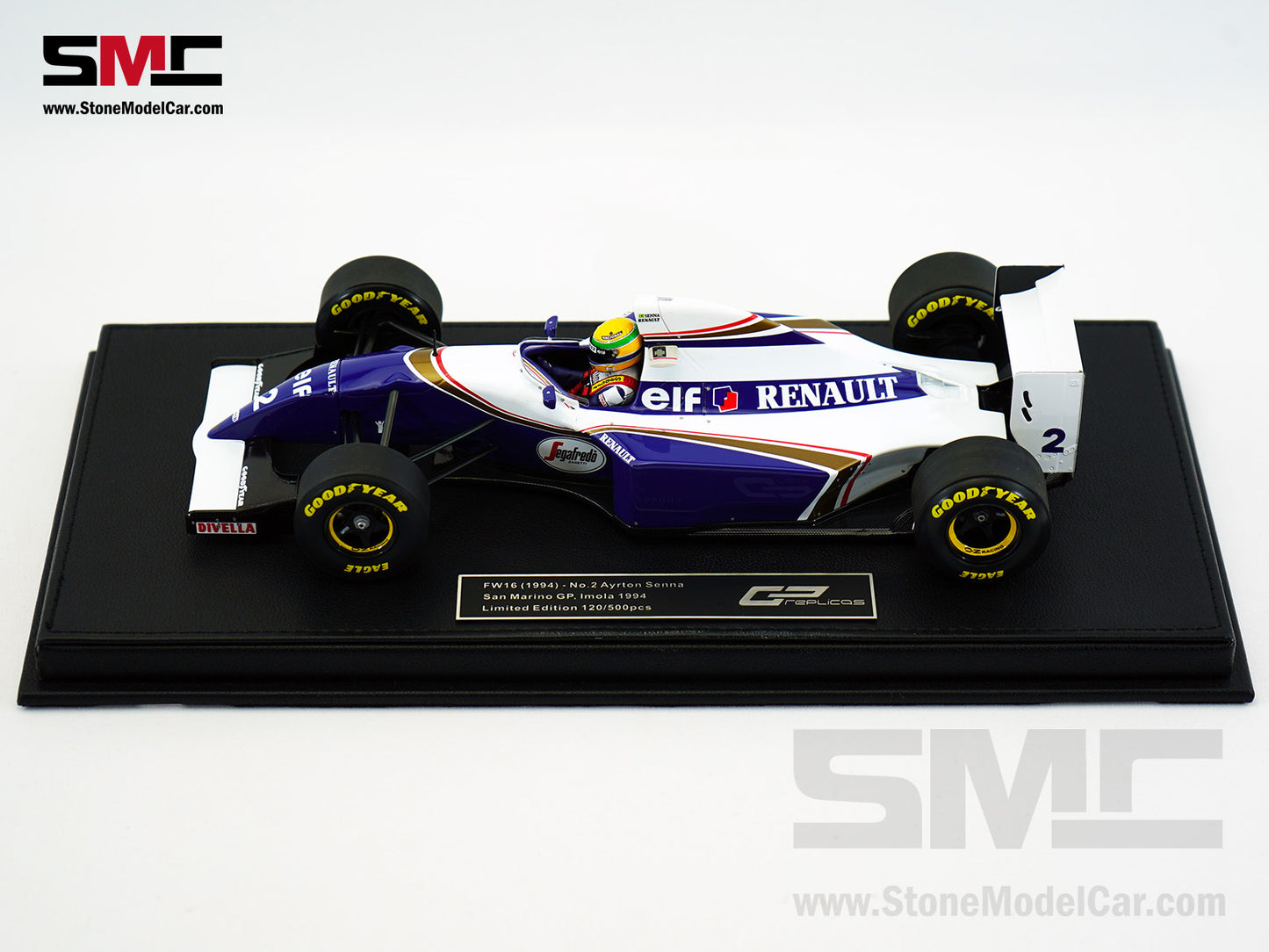 Williams Renault F1 FW16 #2 Ayrton Senna San Marino GP 1994 1:18 GP REPLICAS + Decal