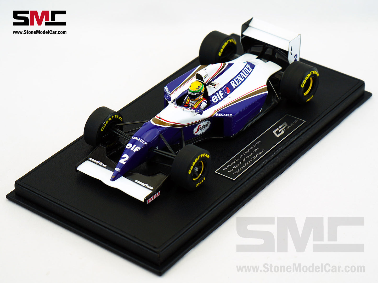 Williams Renault F1 FW16 #2 Ayrton Senna San Marino GP 1994 1:18 GP REPLICAS + Decal