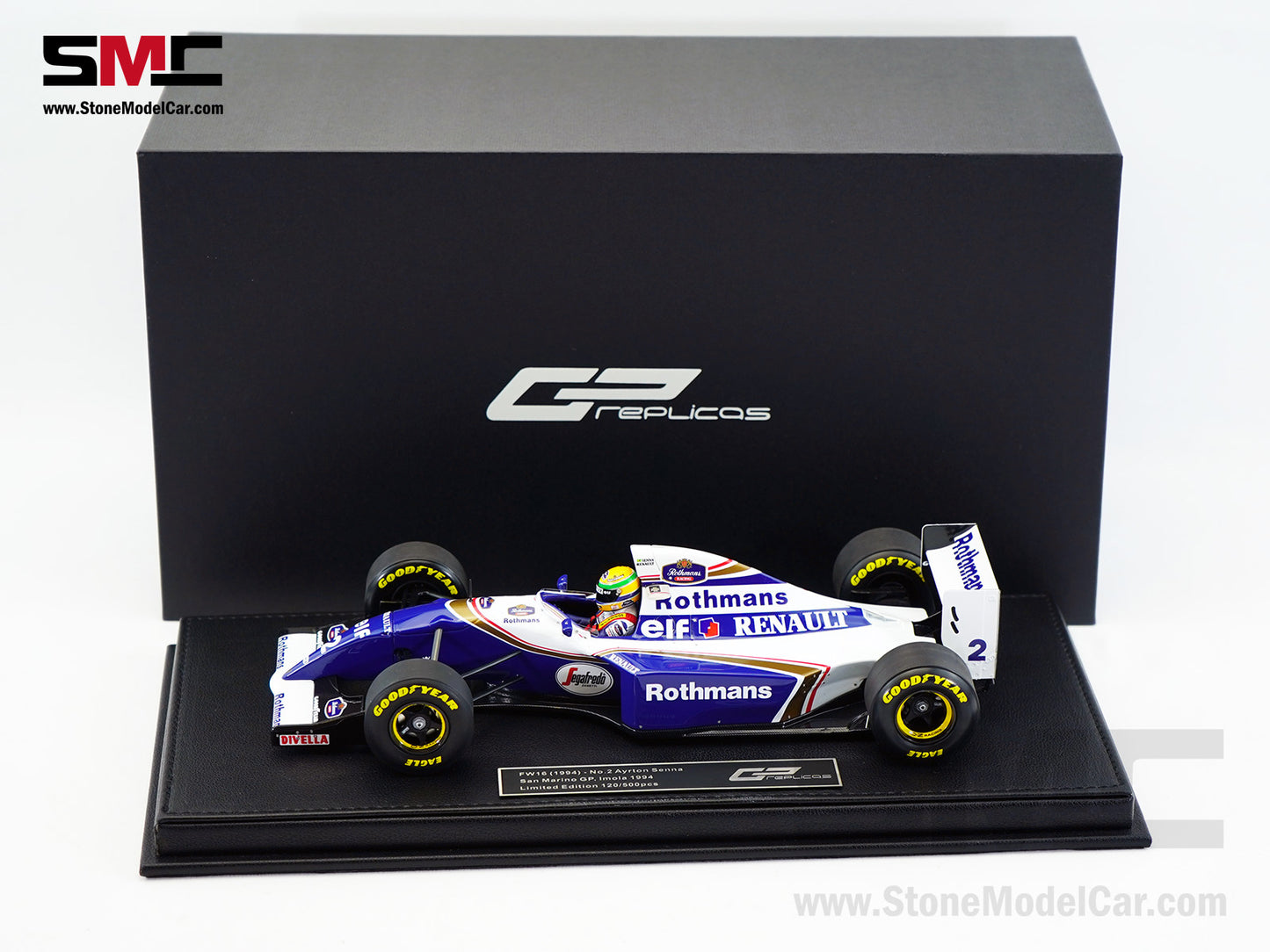 Williams Renault F1 FW16 #2 Ayrton Senna San Marino GP 1994 1:18 GP REPLICAS with Decal