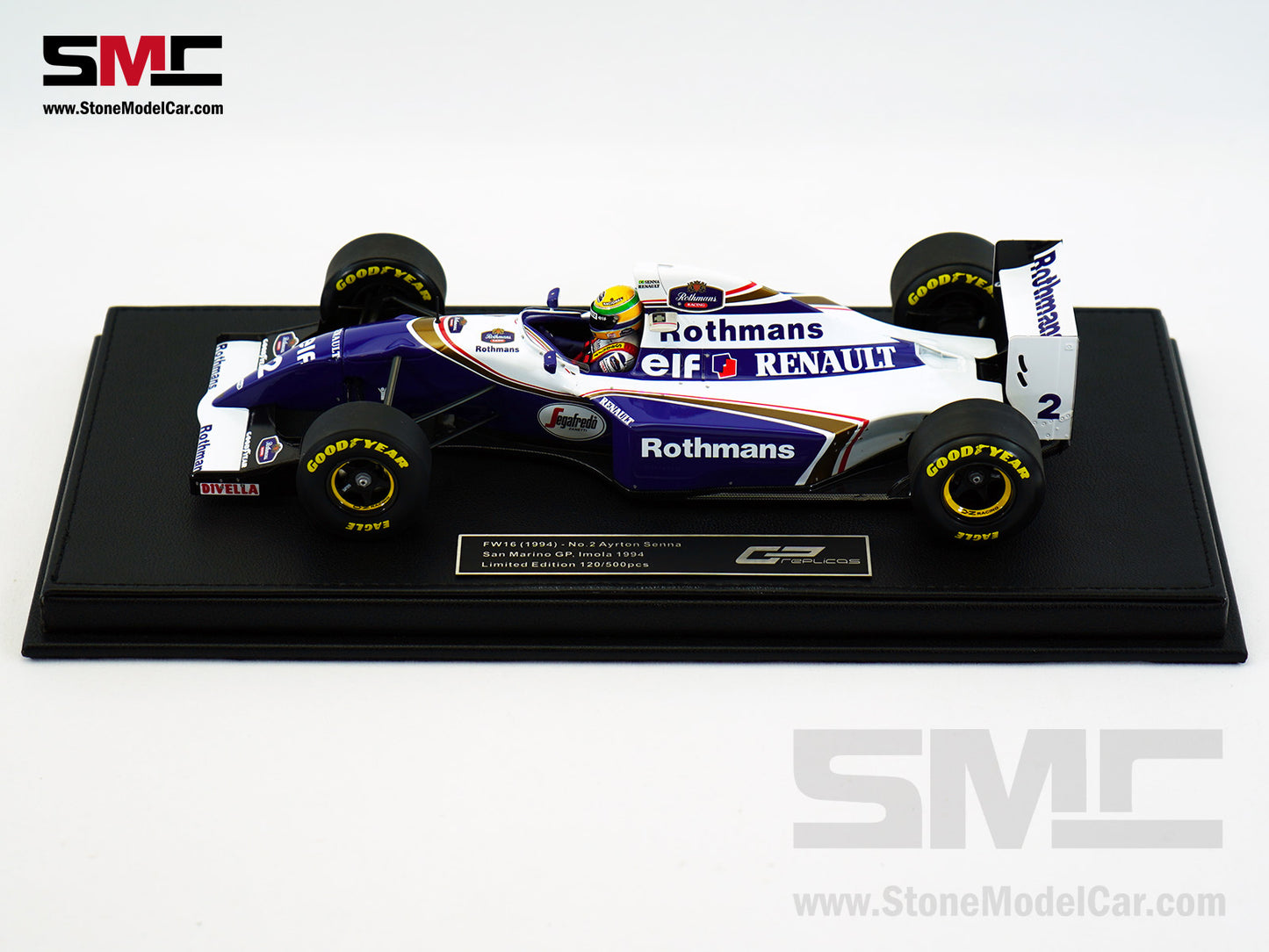 Williams Renault F1 FW16 #2 Ayrton Senna San Marino GP 1994 1:18 GP REPLICAS with Decal