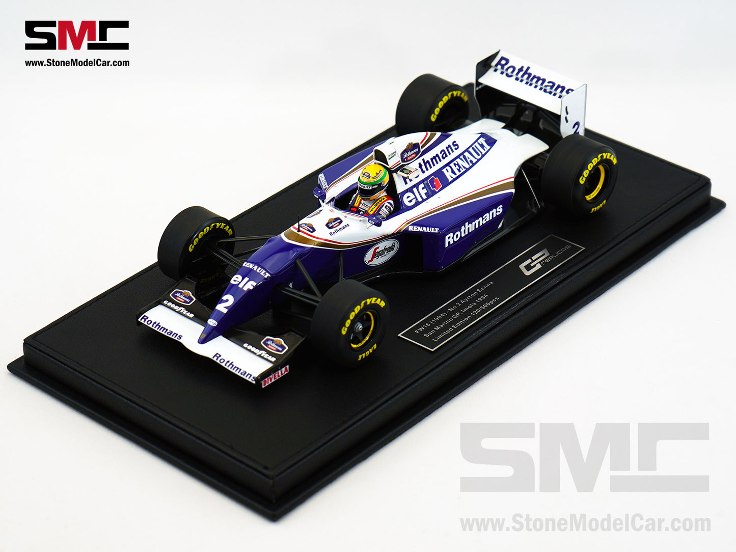 Williams Renault F1 FW16 #2 Ayrton Senna San Marino GP 1994 1:18 GP REPLICAS with Decal