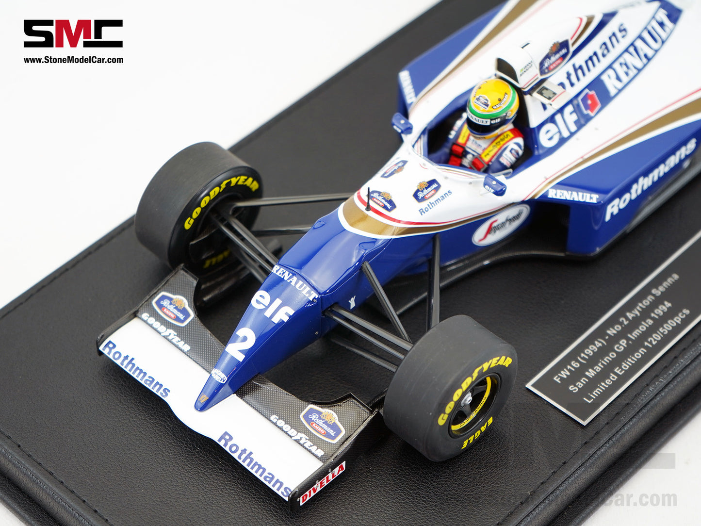 Williams Renault F1 FW16 #2 Ayrton Senna San Marino GP 1994 1:18 GP REPLICAS with Decal