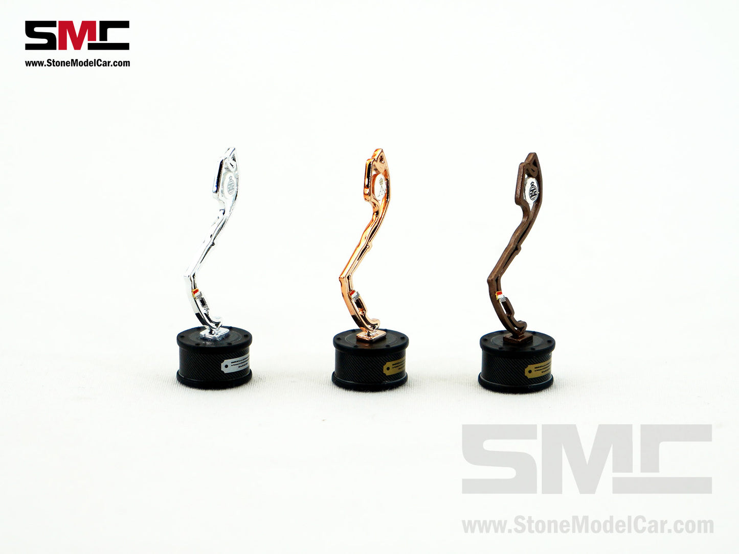 SMC F1 1:18 Monaco GP 4x pcs Trophy Set - Winner, 2nd and 3rd Place, Louis Vuitton Case