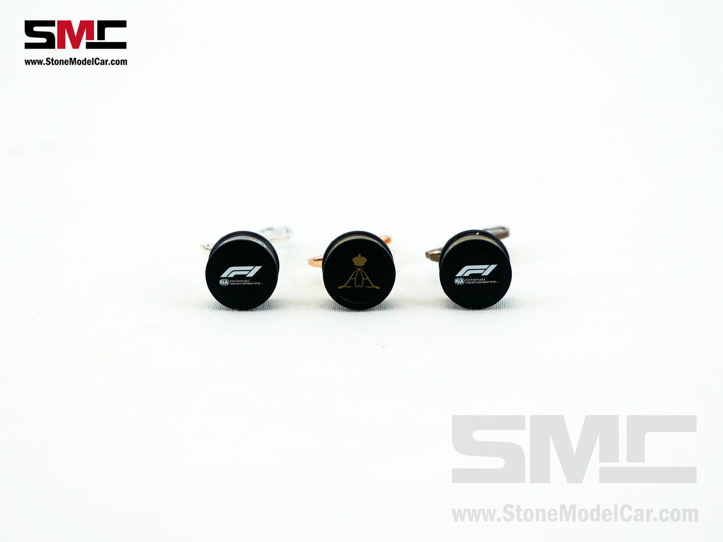 SMC F1 1:18 Monaco GP 4x pcs Trophy Set - Winner, 2nd and 3rd Place, Louis Vuitton Case