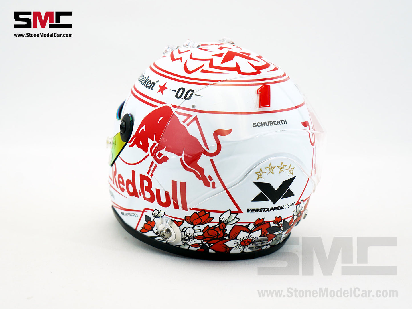 Red Bull F1 RB21 #1 Max Verstappen Japan GP 2025 Special Livery Schuberth 1:2 Miniature Helmet