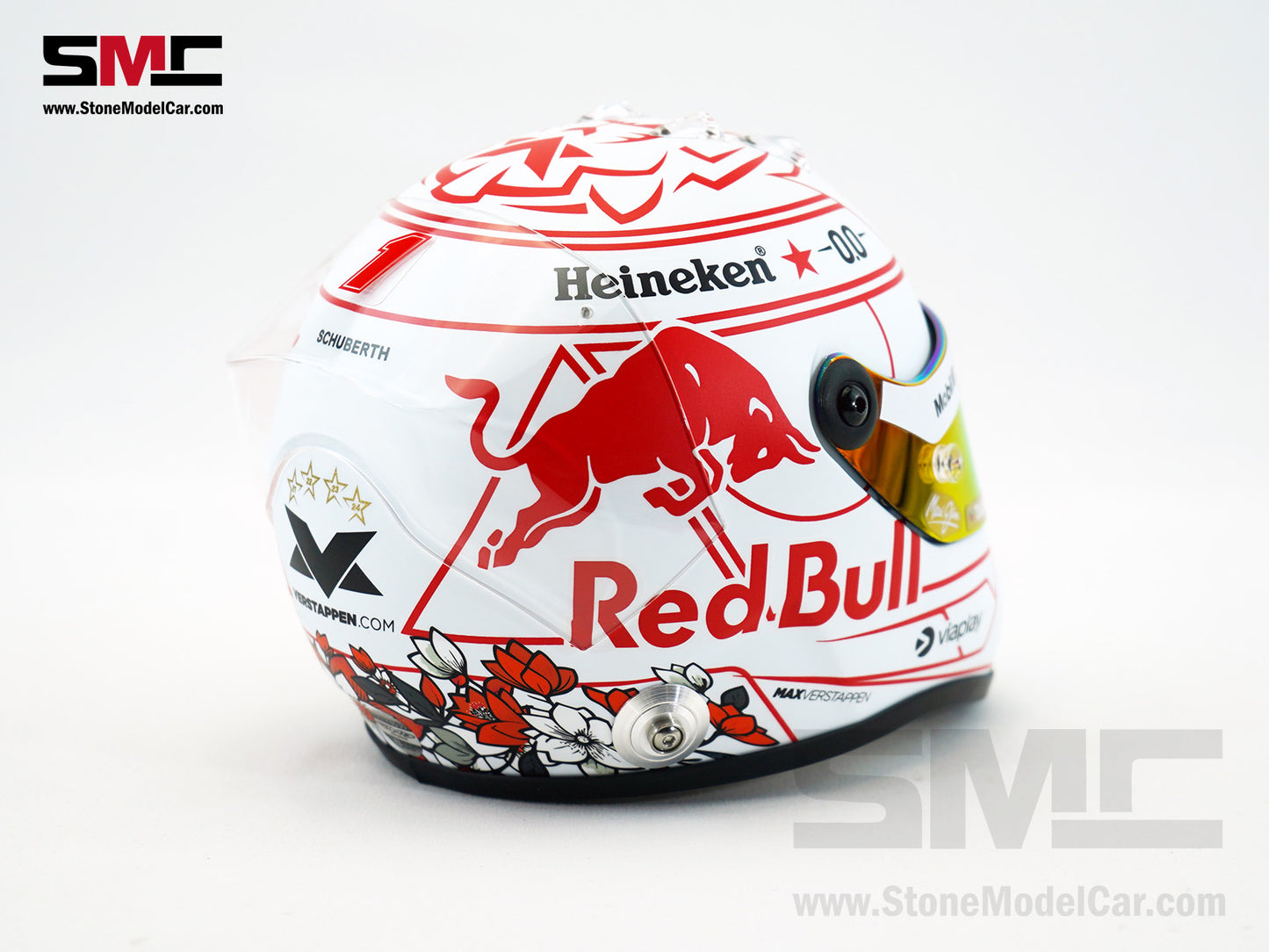 Red Bull F1 RB21 #1 Max Verstappen Japan GP 2025 Special Livery Schuberth 1:2 Miniature Helmet