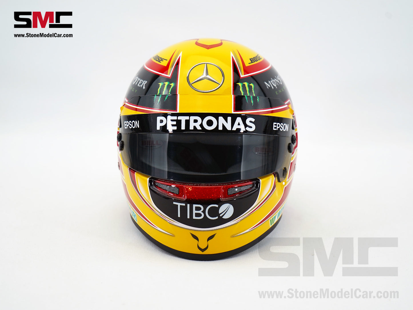 Mercedes F1 W08 #44 Lewis Hamilton Mexico GP 2017 4x Times World Champion BELL 1:2 Miniature Helmet