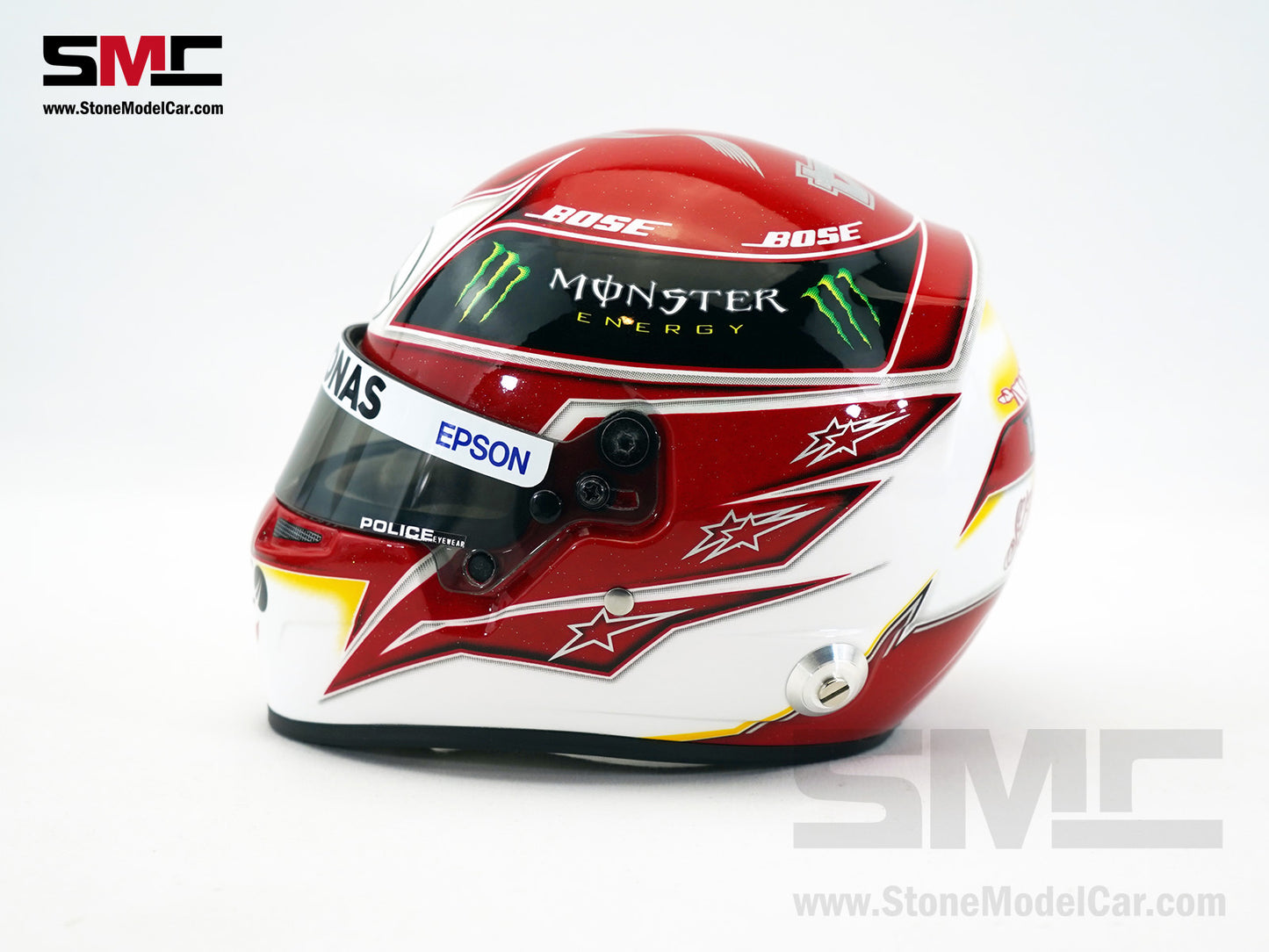 Mercedes F1 W10 #44 Lewis Hamilton US GP 2019 6x Times World Champion BELL 1:2 Miniature Helmet
