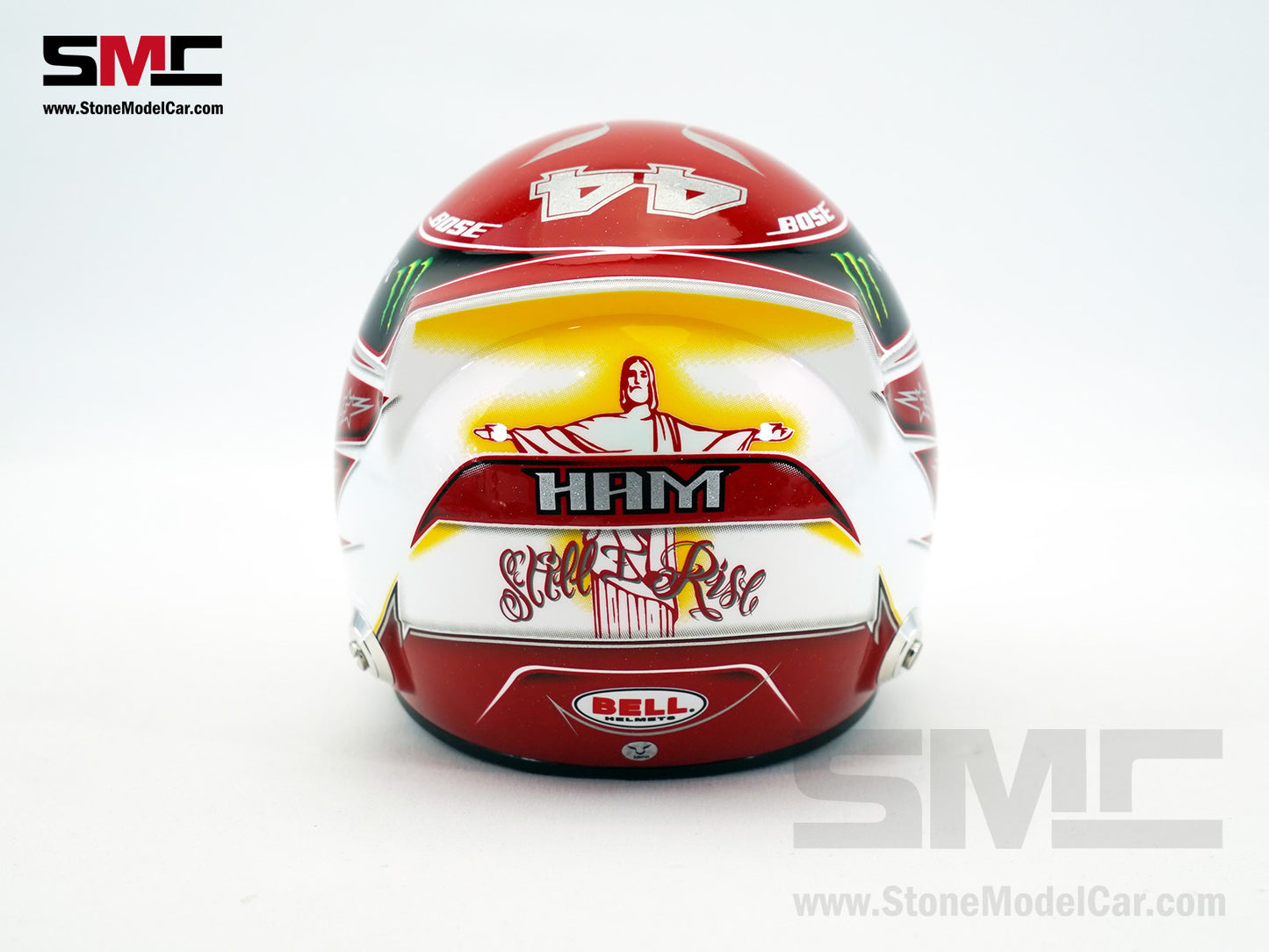 Mercedes F1 W10 #44 Lewis Hamilton US GP 2019 6x Times World Champion BELL 1:2 Miniature Helmet