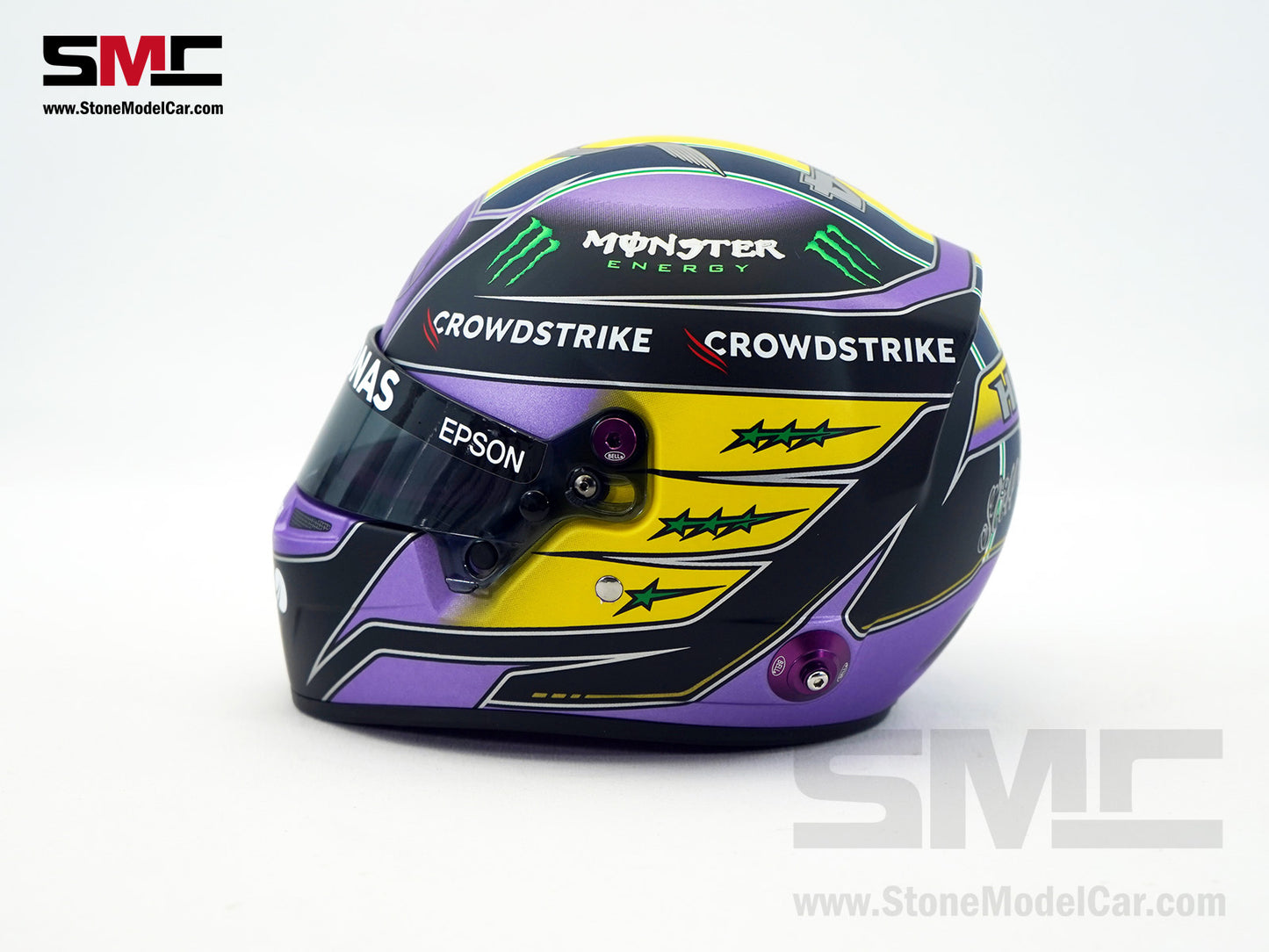 Mercedes AMG F1 W12 #44 Lewis Hamilton Brazil GP 2021 7x Times World Champion BELL 1:2 Helmet