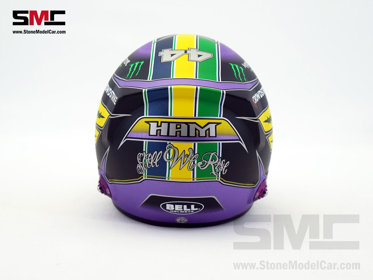 Mercedes AMG F1 W12 #44 Lewis Hamilton Brazil GP 2021 7x Times World Champion BELL 1:2 Helmet