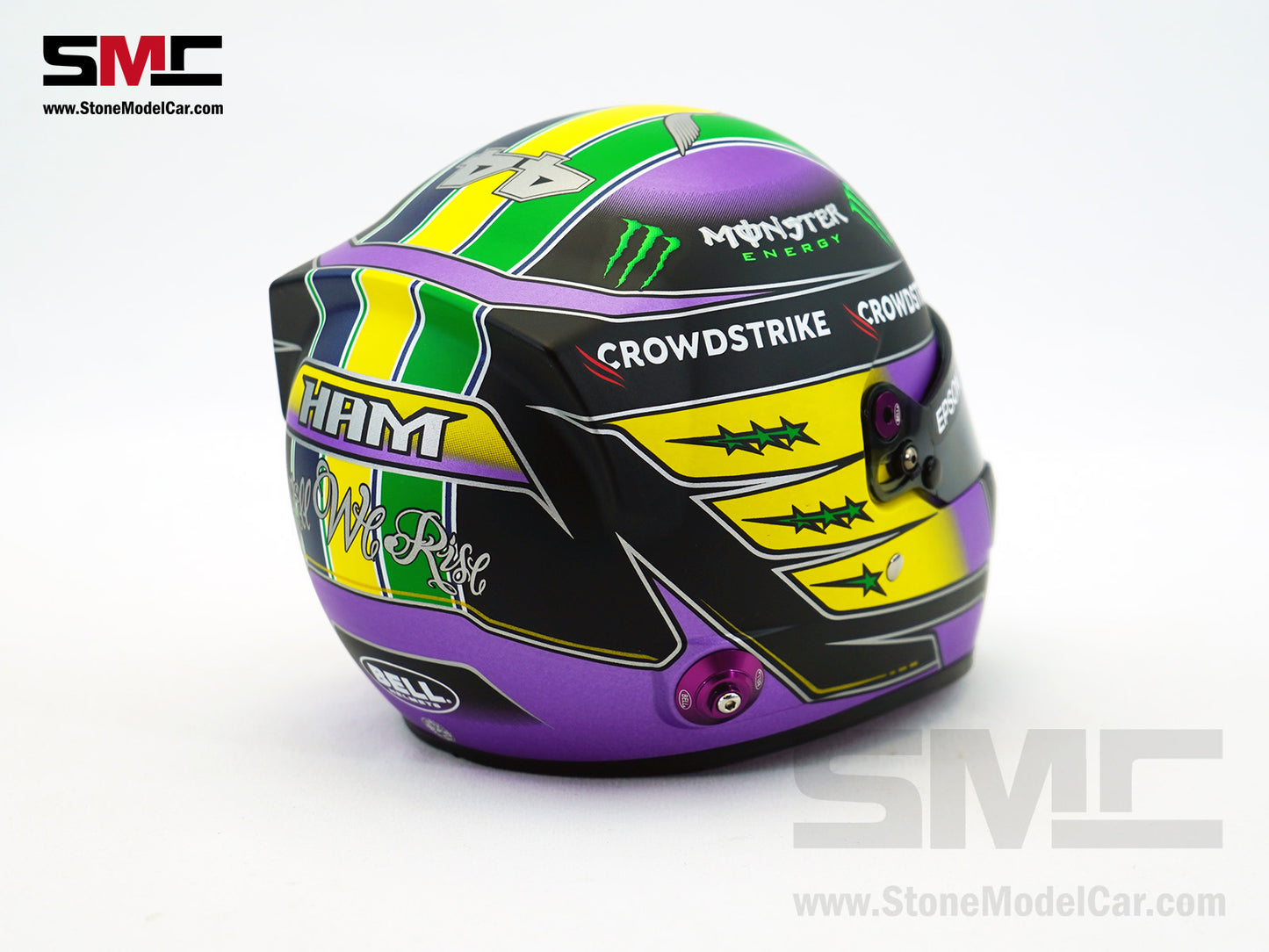 Mercedes AMG F1 W12 #44 Lewis Hamilton Brazil GP 2021 7x Times World Champion BELL 1:2 Helmet