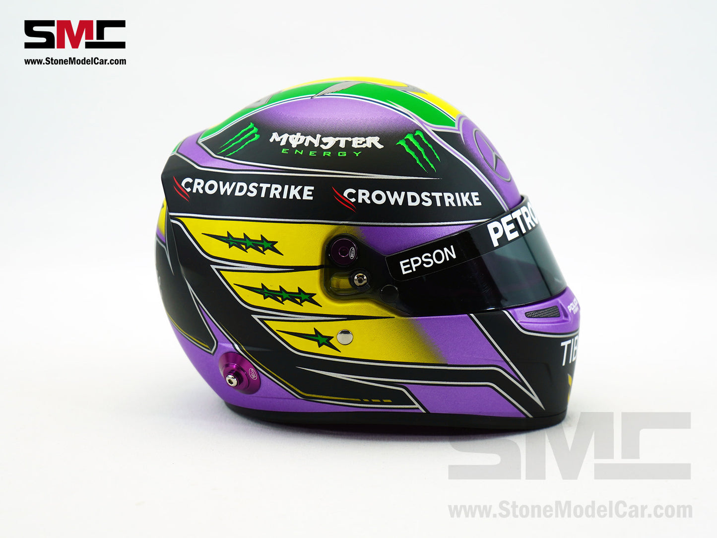 Mercedes AMG F1 W12 #44 Lewis Hamilton Brazil GP 2021 7x Times World Champion BELL 1:2 Helmet