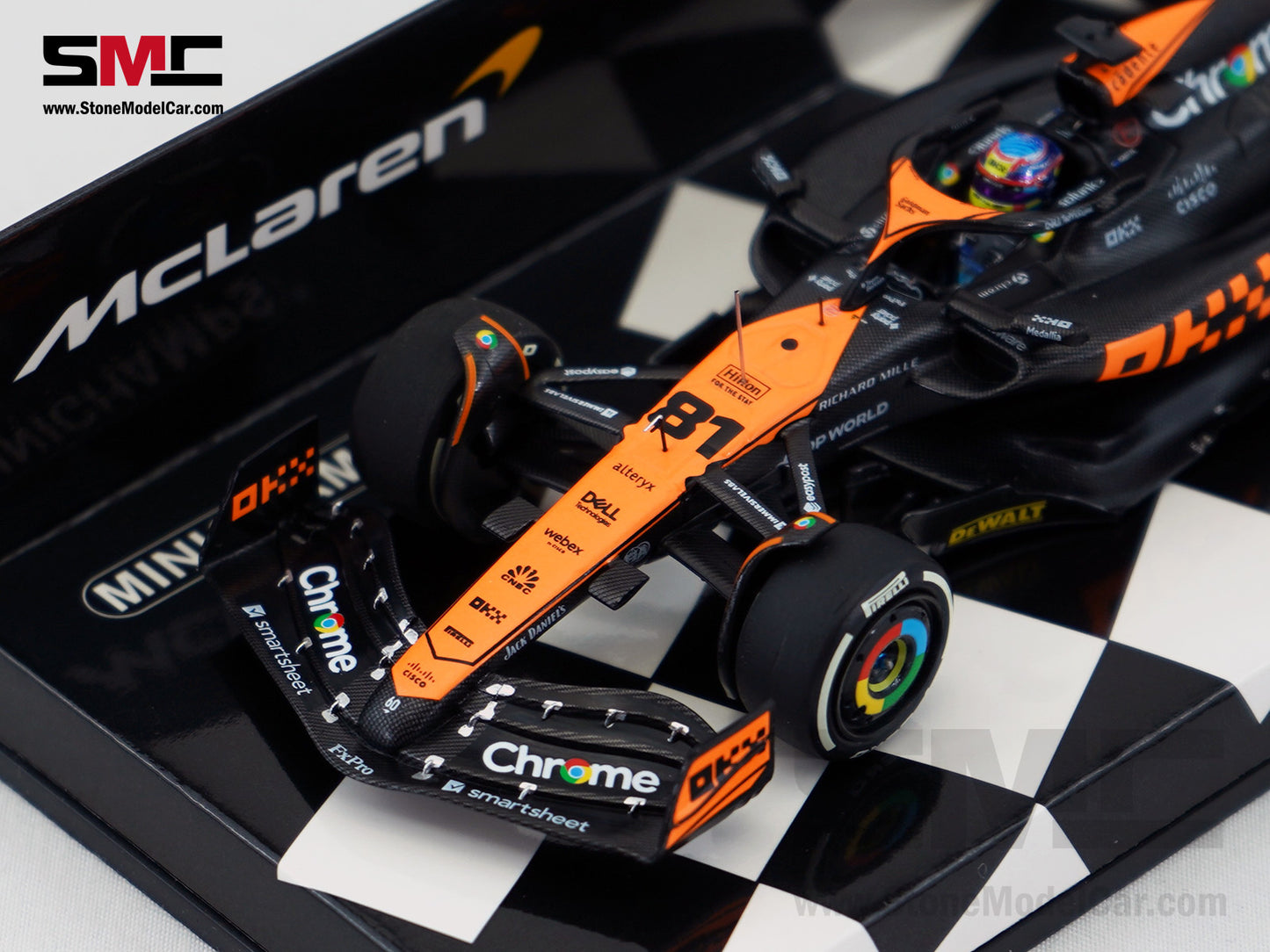 McLaren F1 MCL60 #81 Oscar Piastri 3rd Japanese GP 2023 Special Livery 1:43 MINICHAMPS