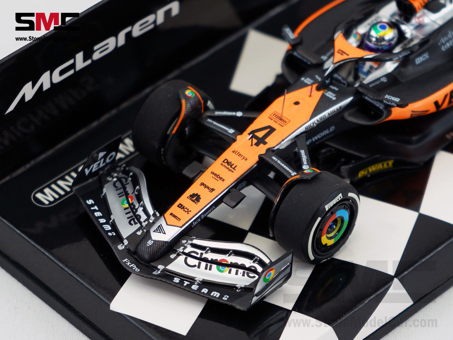 McLaren F1 MCL60 #4 Lando Norris 2nd British GP 2023 Special Livery 1:43 MINICHAMPS