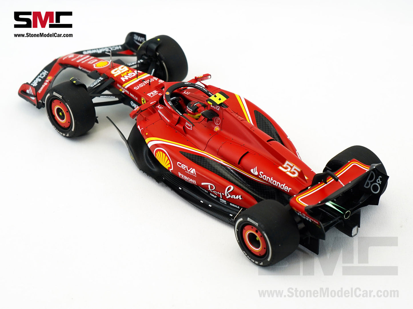 Ferrari F1 SF-24 #55 Carlos Sainz Australia GP Winner 2024 BBR 1:18 Polifoam Packaging
