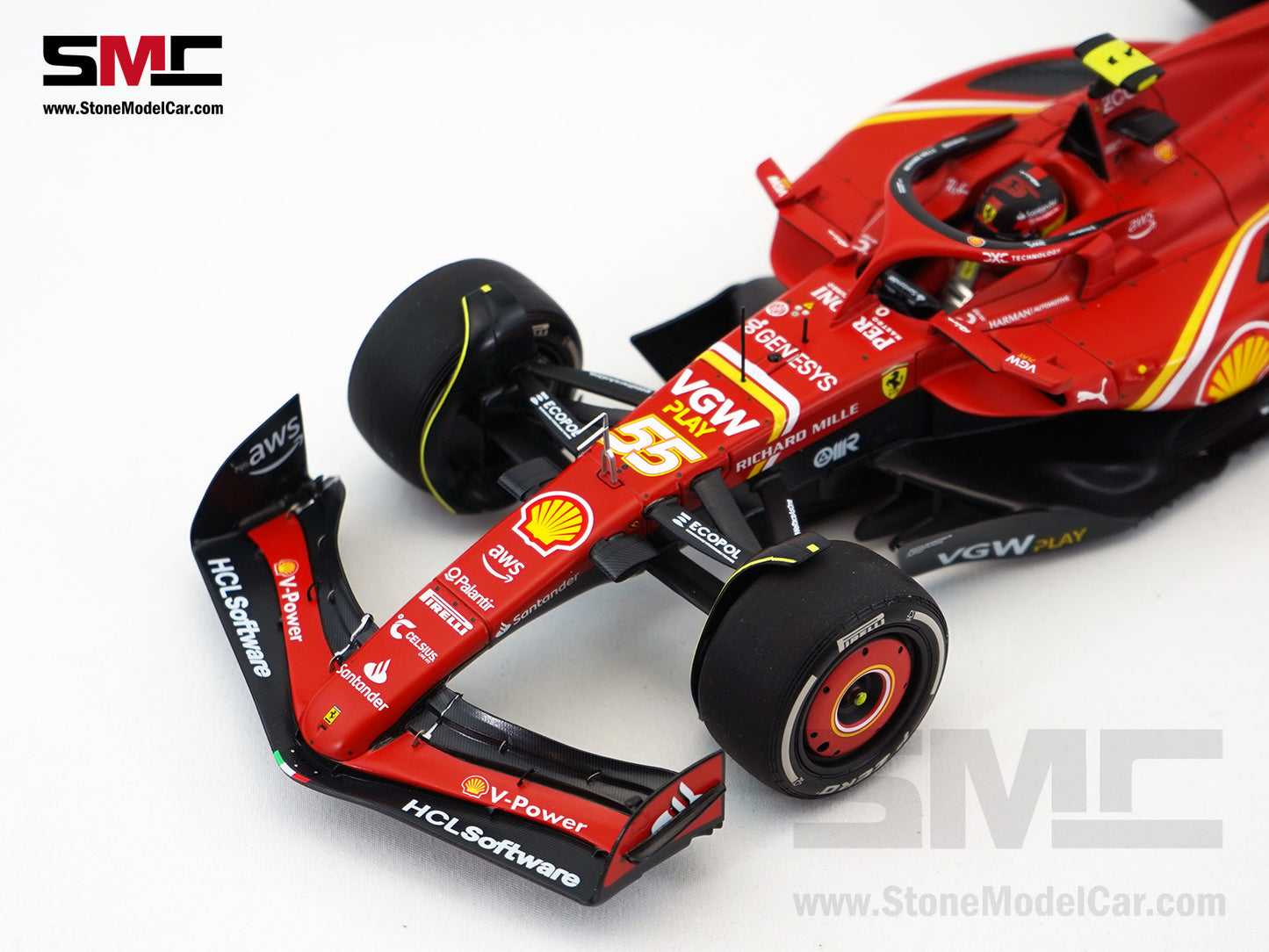 Ferrari F1 SF-24 #55 Carlos Sainz Australia GP Winner 2024 BBR 1:18 Polifoam Packaging
