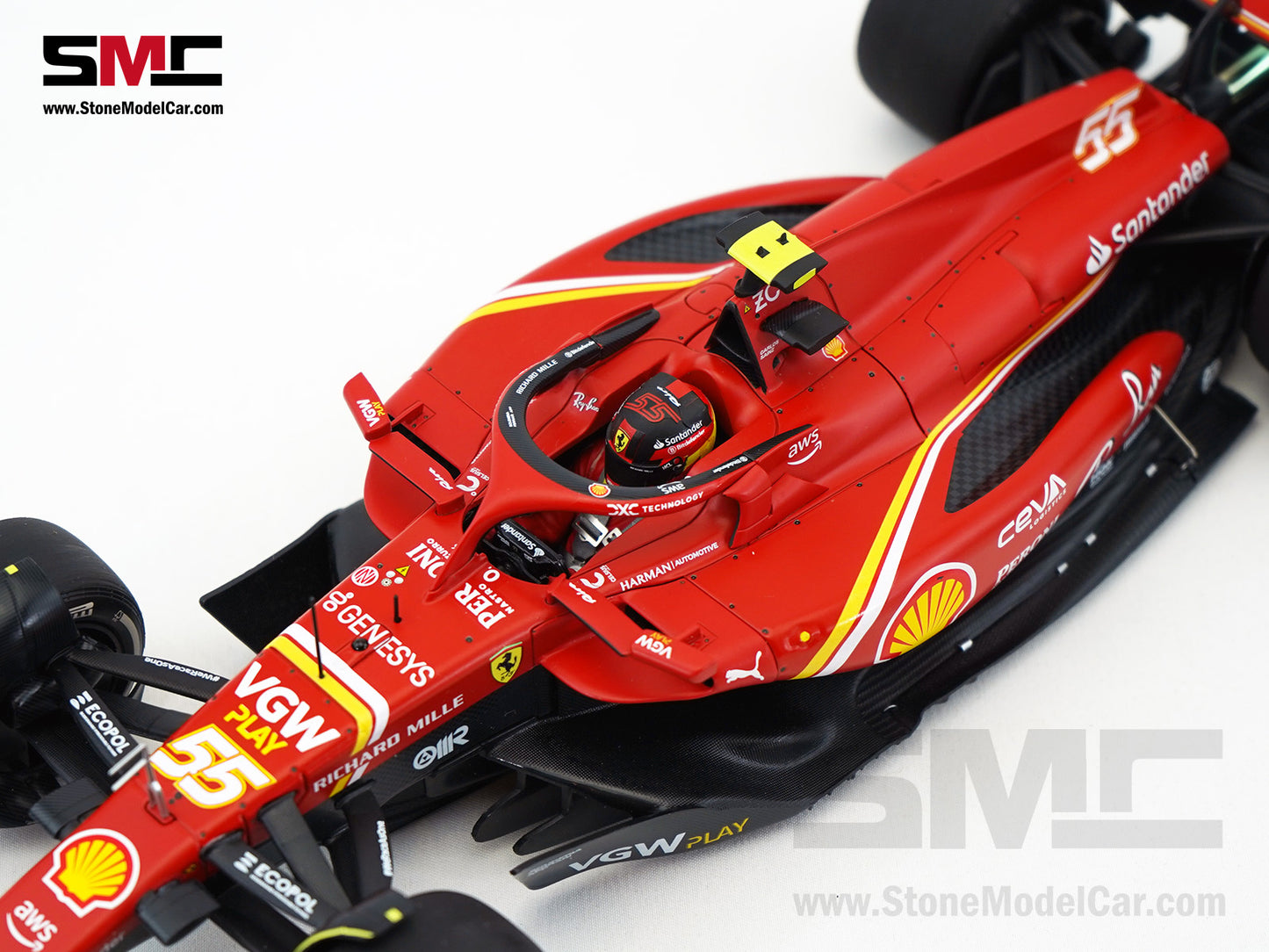 Ferrari F1 SF-24 #55 Carlos Sainz Australia GP Winner 2024 BBR 1:18 Polifoam Packaging