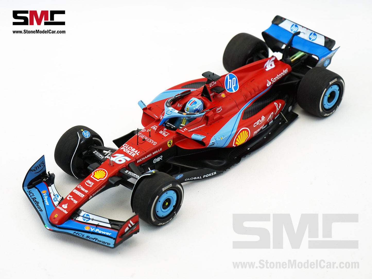Ferrari F1 SF-24 #16 Charles Leclerc USA Miami GP 2024 BBR 1:18 Polifoam Packaging