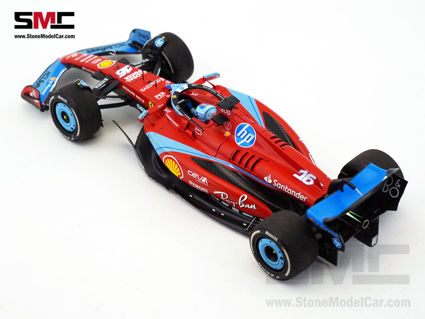 Ferrari F1 SF-24 #16 Charles Leclerc USA Miami GP 2024 BBR 1:18 Polifoam Packaging