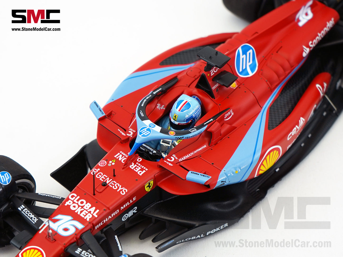 Ferrari F1 SF-24 #16 Charles Leclerc USA Miami GP 2024 BBR 1:18 Polifoam Packaging