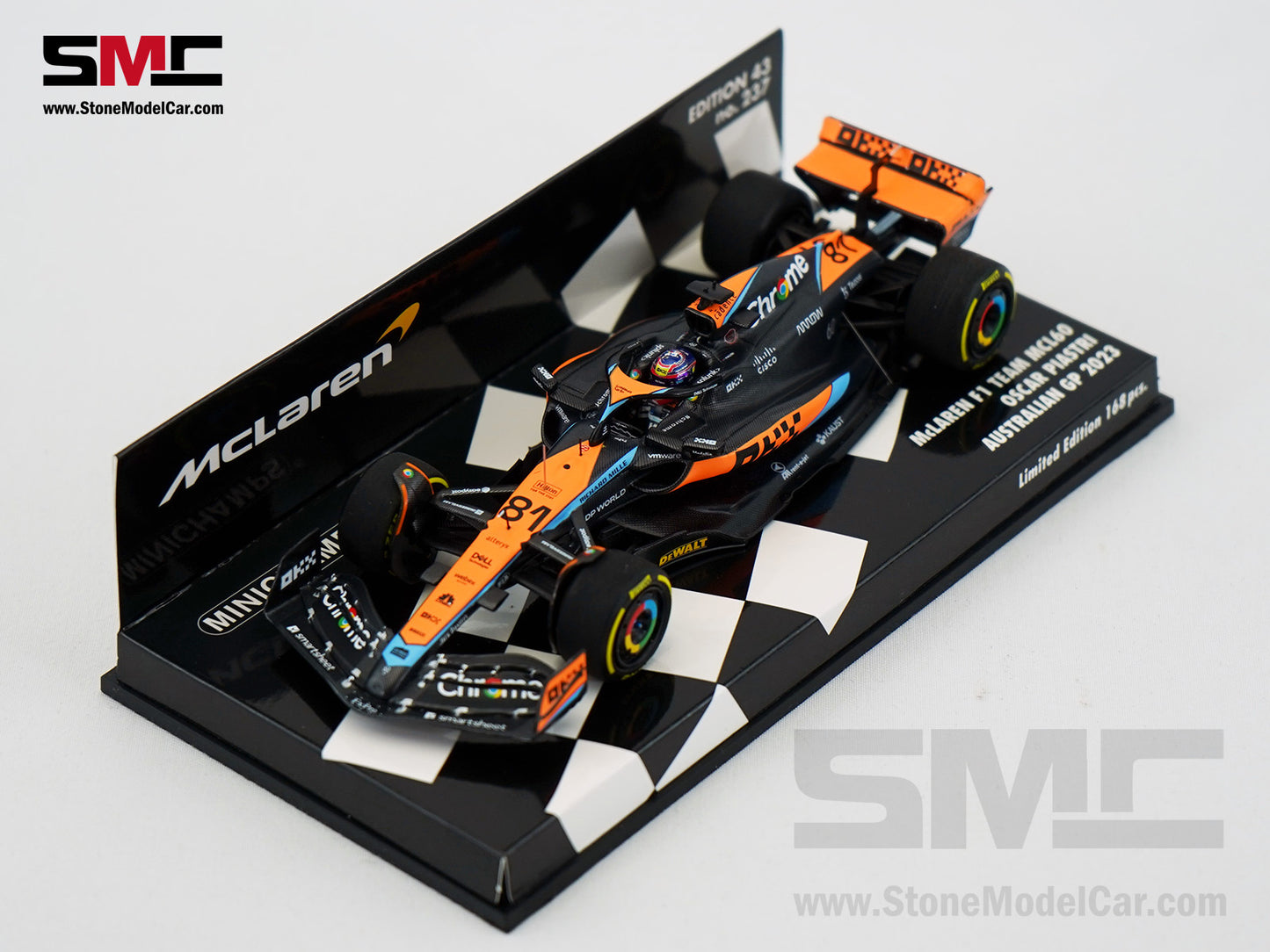 McLaren F1 MCL60 #81 Oscar Piastri 1st Career Point 8th Australian GP 2023 1:43 MINICHAMPS