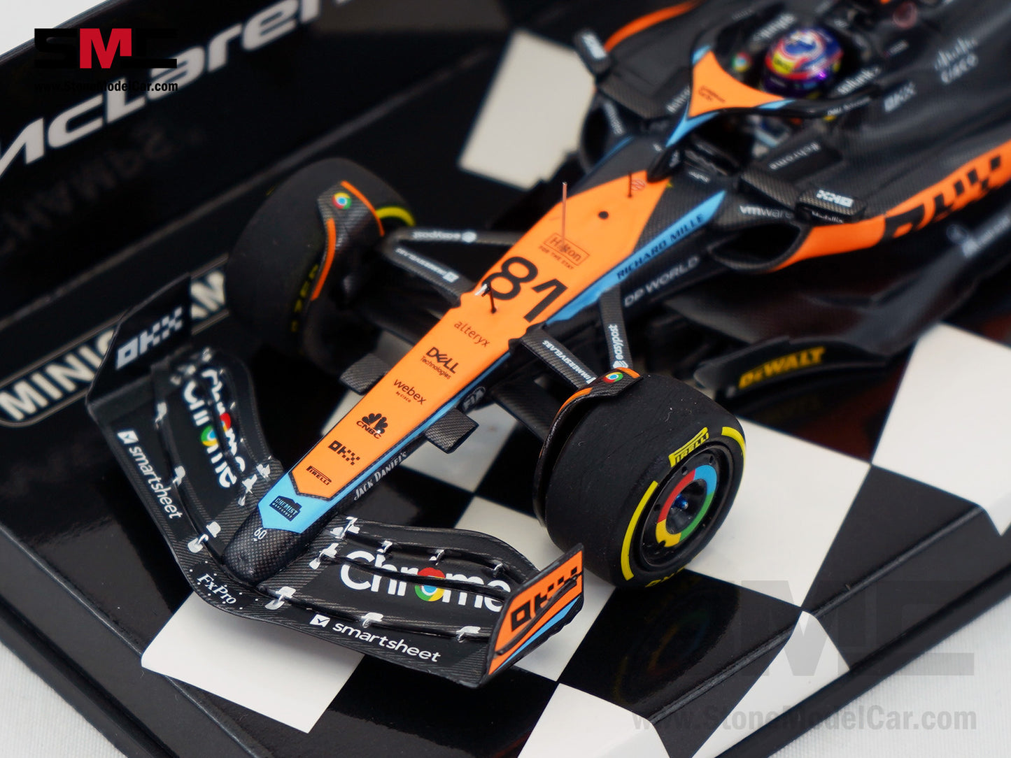 McLaren F1 MCL60 #81 Oscar Piastri 1st Career Point 8th Australian GP 2023 1:43 MINICHAMPS