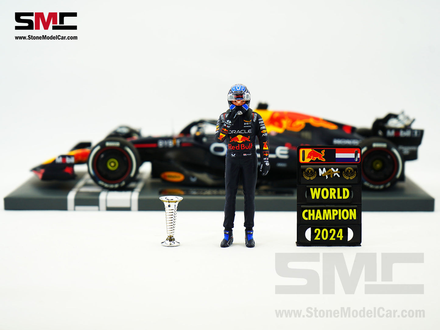 Red Bull F1 RB20 #1 Max Verstappen Las Vegas GP 2024 World Champion MINICHAMPS 1:18 Figure Special Edition