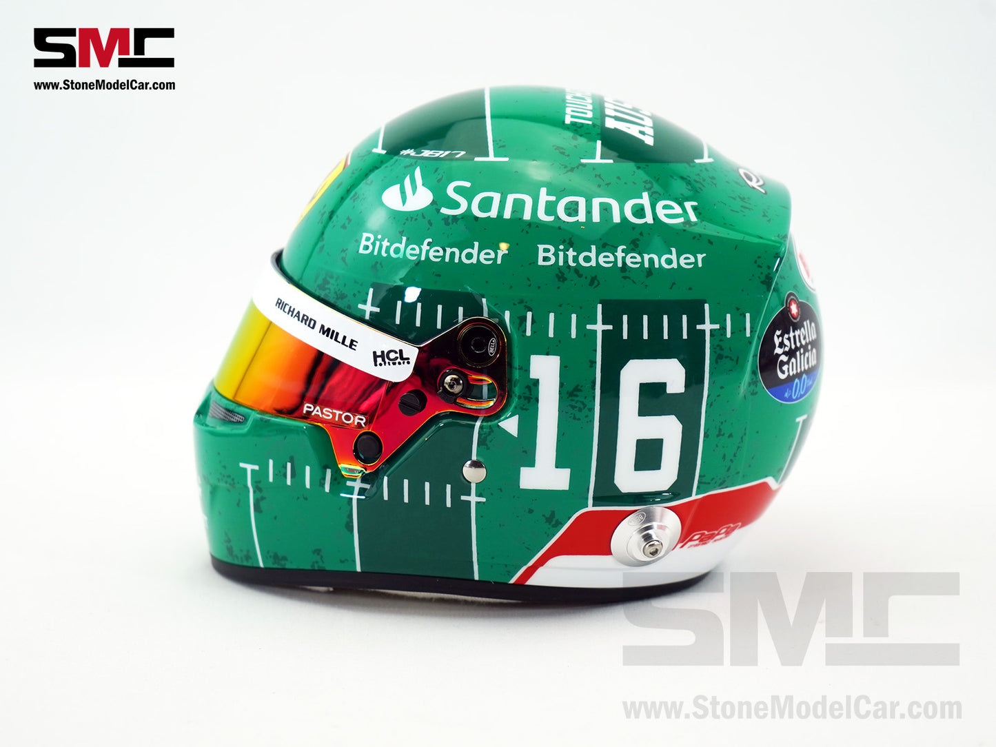 Ferrari F1 SF-23 #16 Charles Leclerc US Austin GP 2023 BELL 1:2 Helmet LE 300